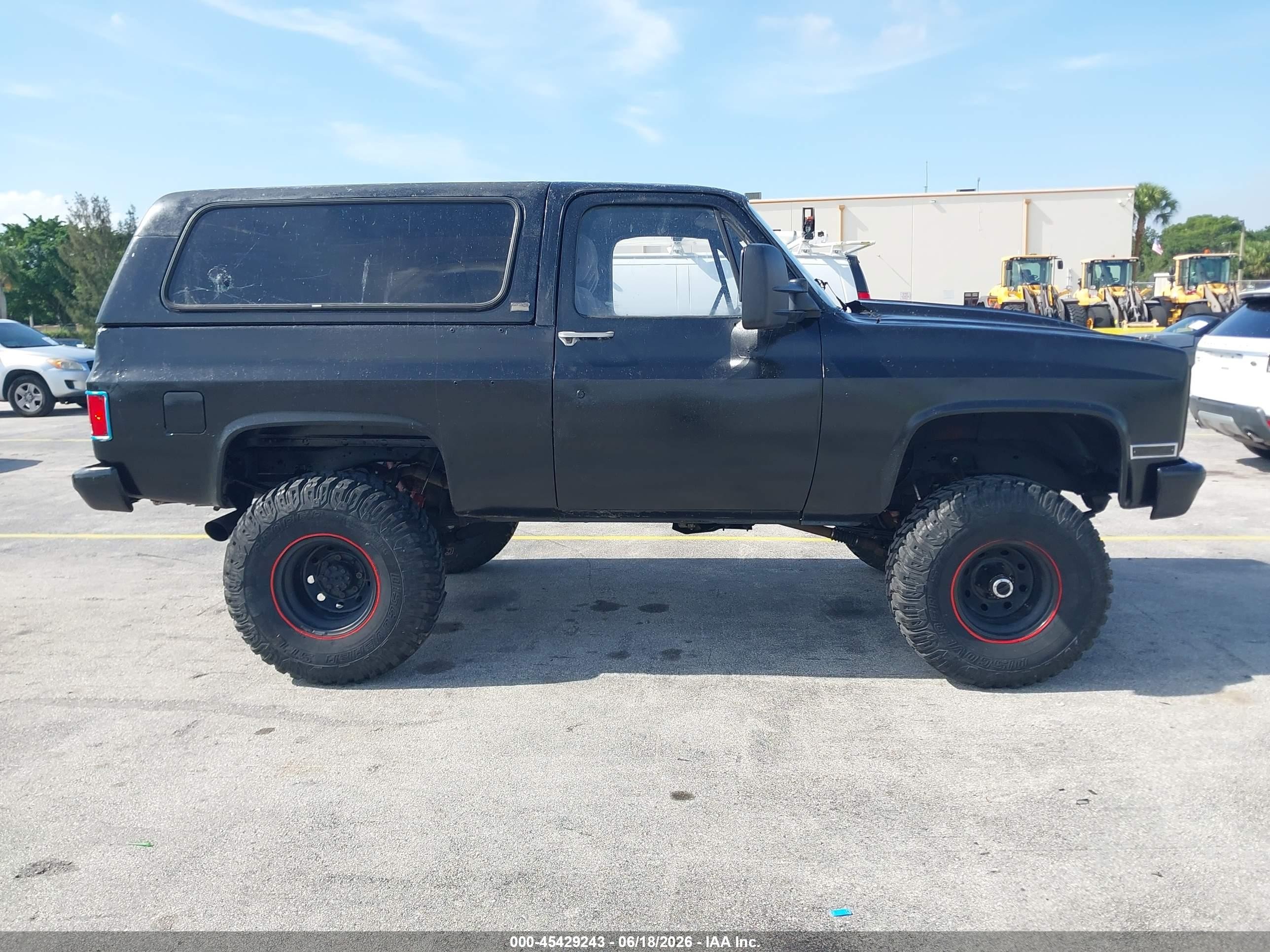 1986 Chevrolet D10 Military Blazer Black vin: 1G8ED18J9GF192291