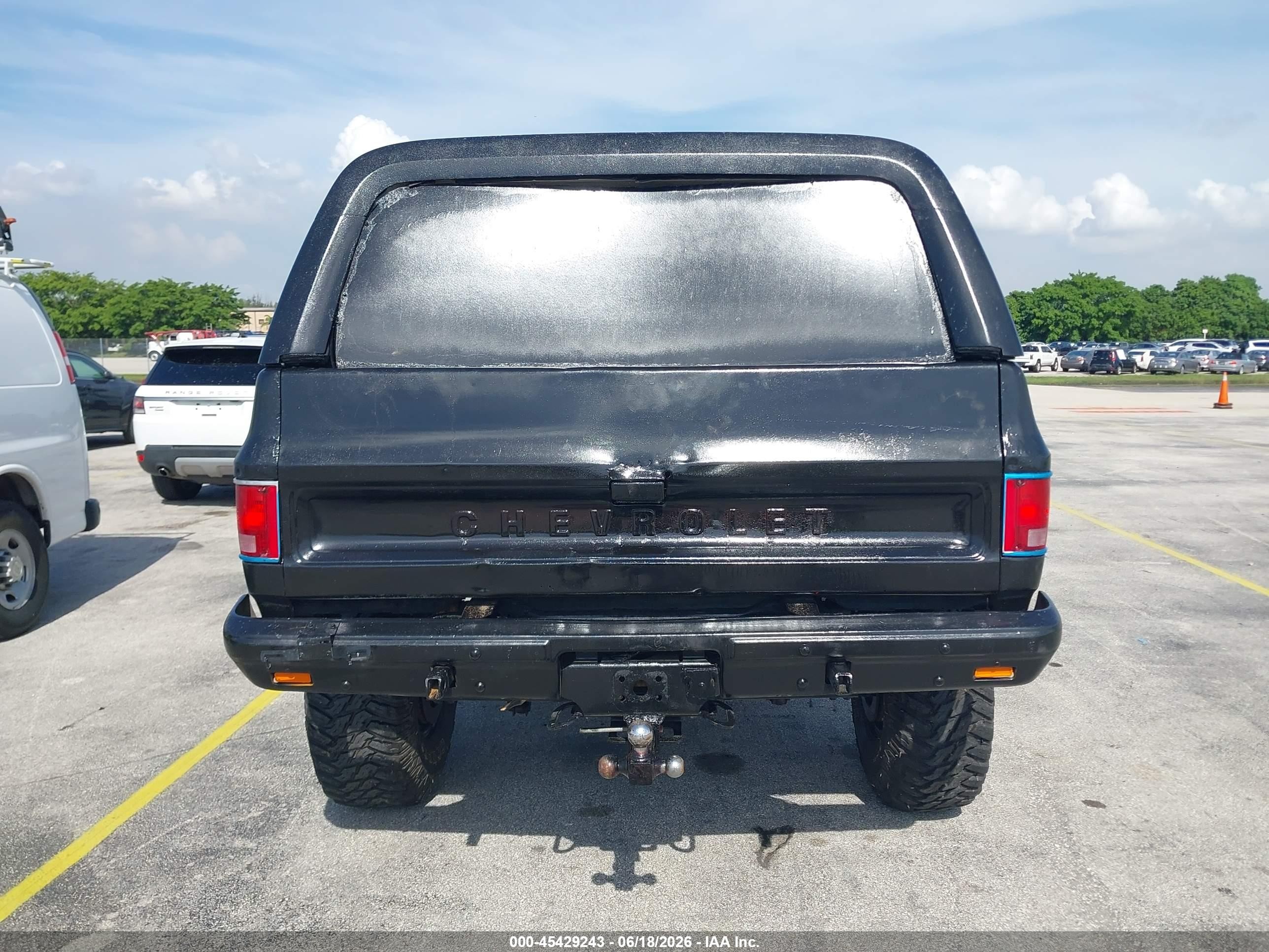 1986 Chevrolet D10 Military Blazer Black vin: 1G8ED18J9GF192291