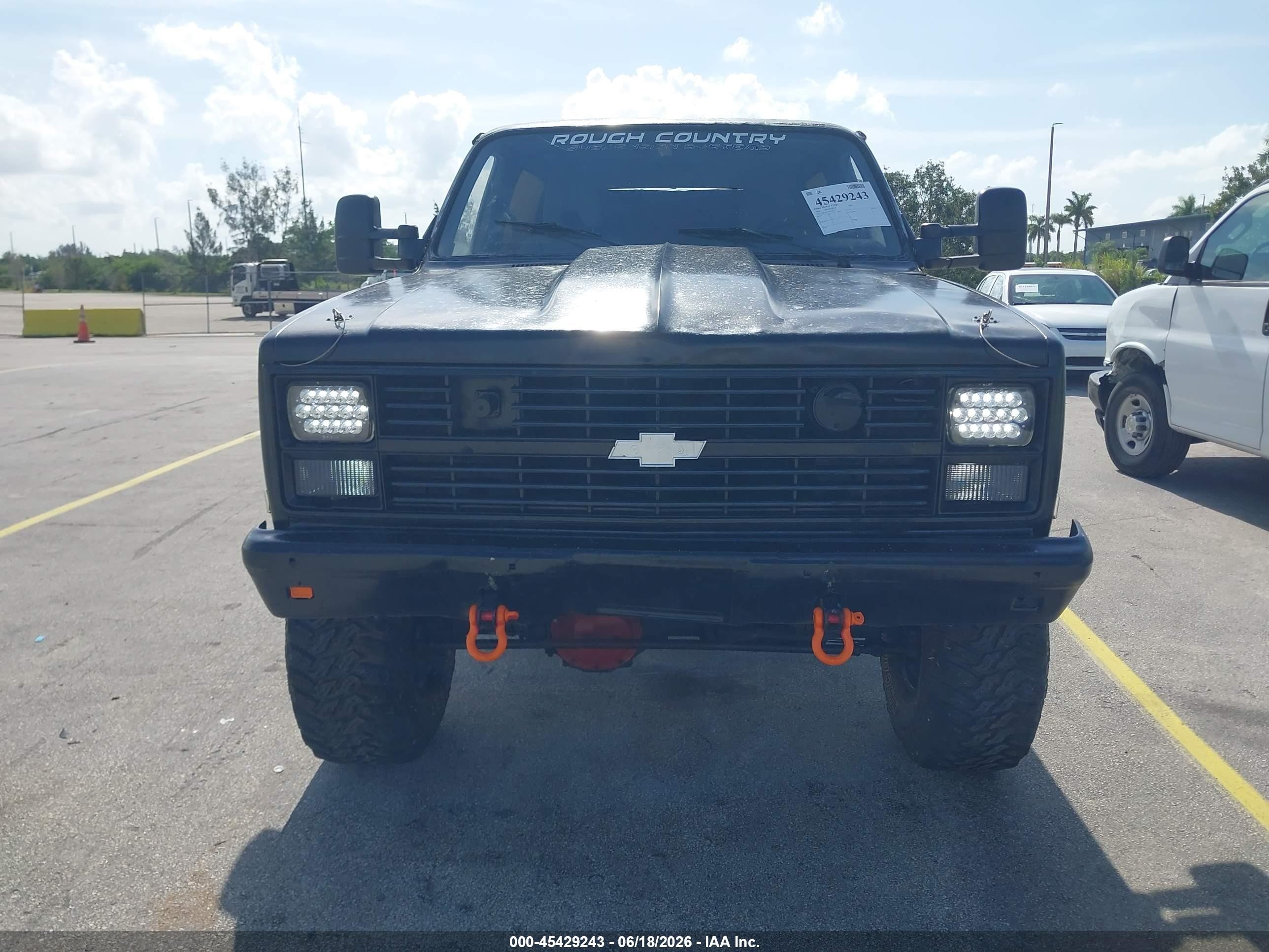 1986 Chevrolet D10 Military Blazer Black vin: 1G8ED18J9GF192291