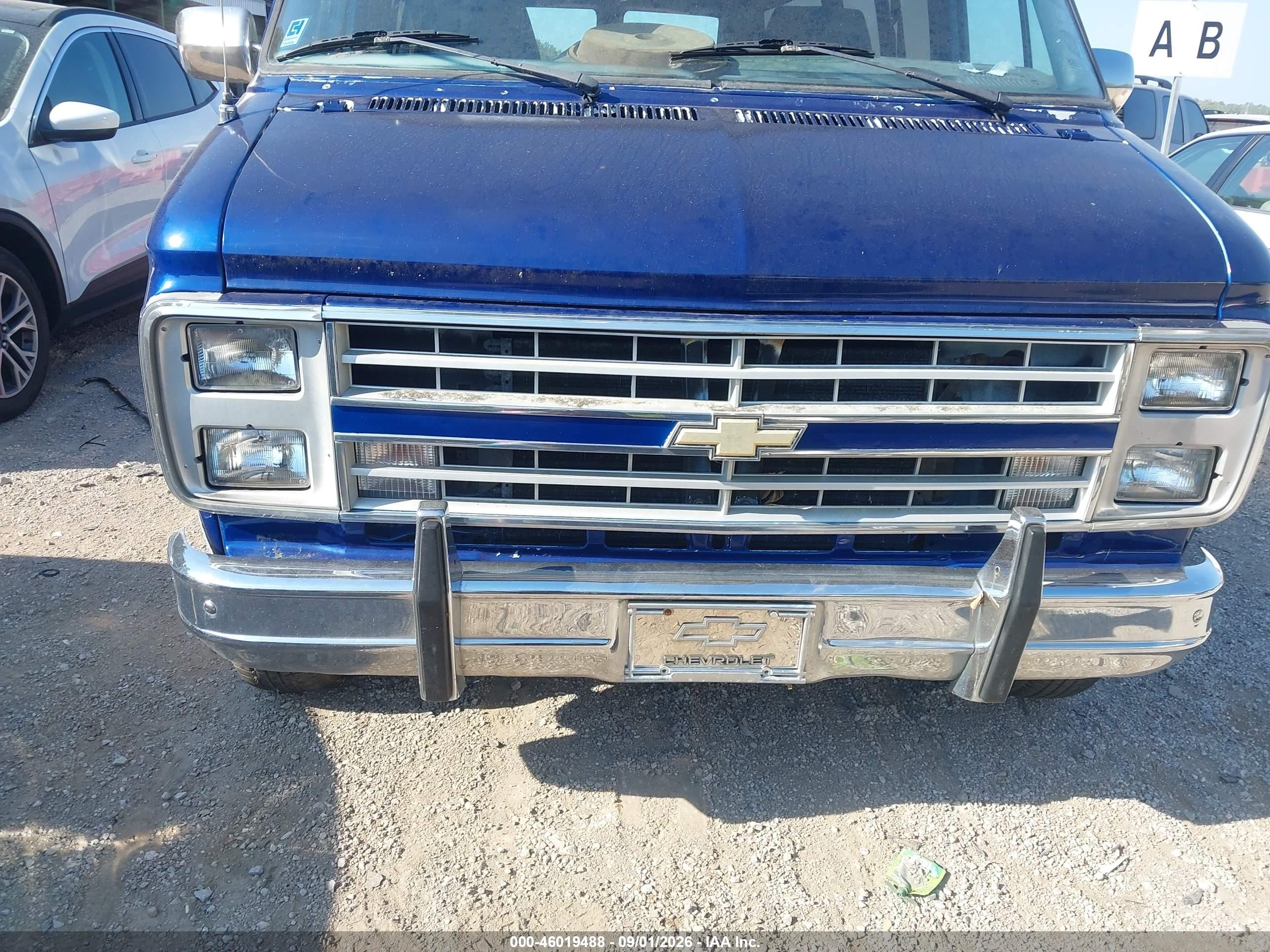 1986 Chevrolet G20   Dark Blue vin: 1G8EG25L5G7191863
