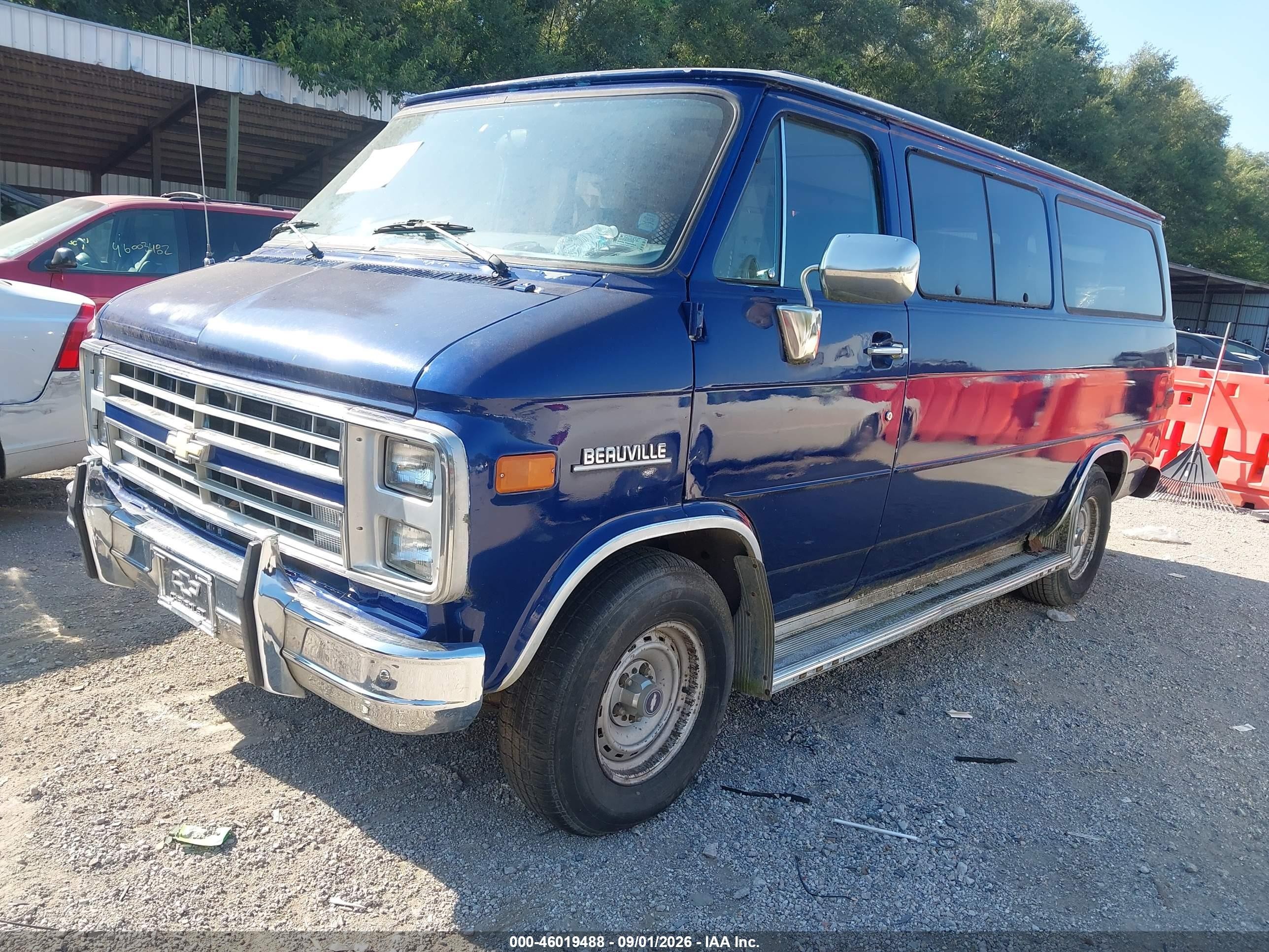 1986 Chevrolet G20   Dark Blue vin: 1G8EG25L5G7191863