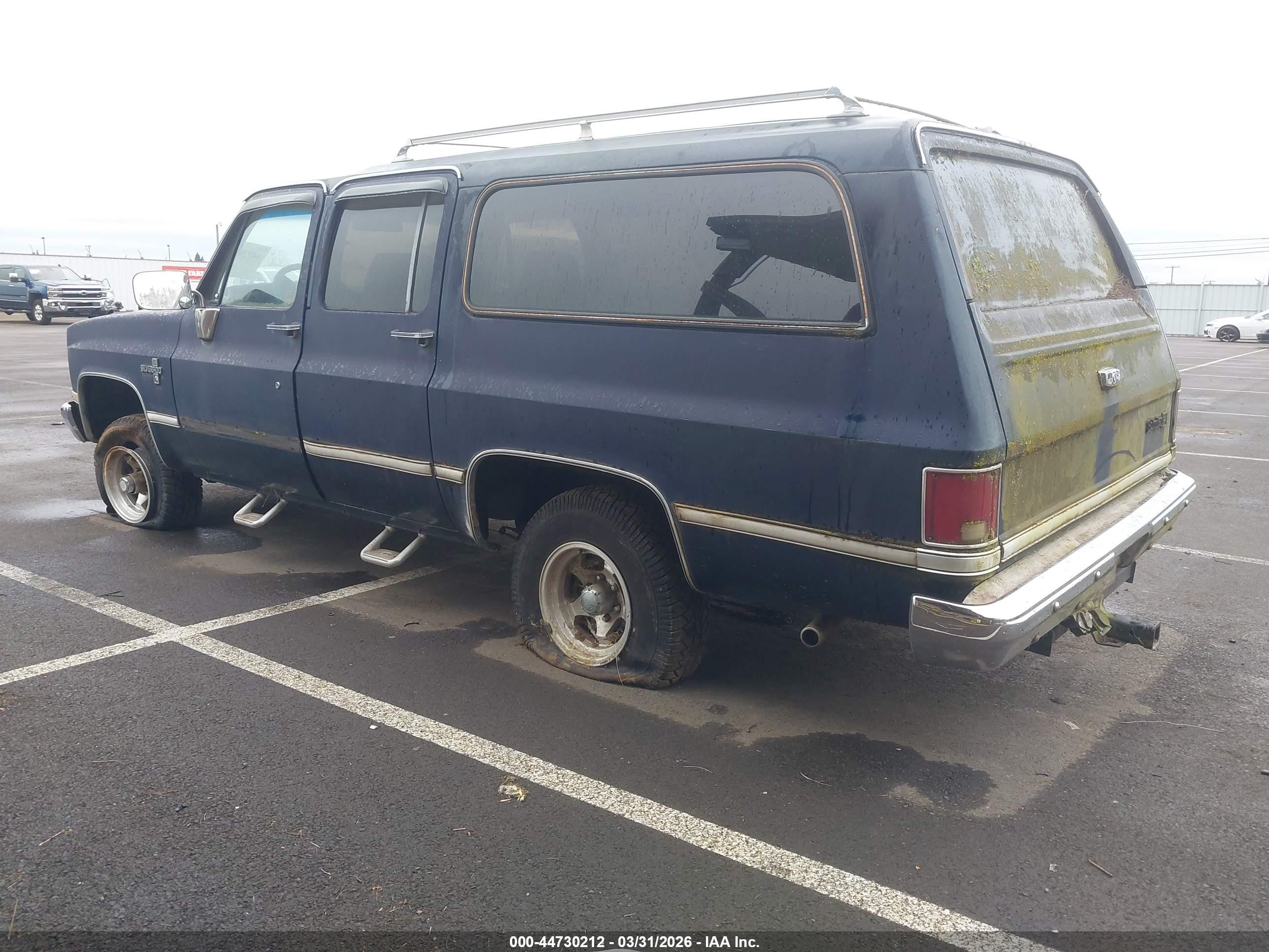 1986 Chevrolet Suburban K10 Blue vin: 1G8EK16L1GF130488