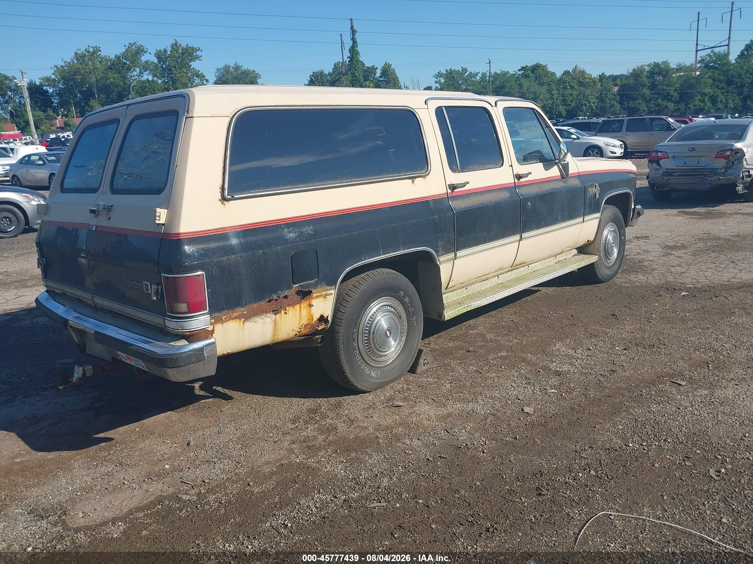 1986 Chevrolet Suburban C2 Burgundy vin: 1G8GC26M3GF116435