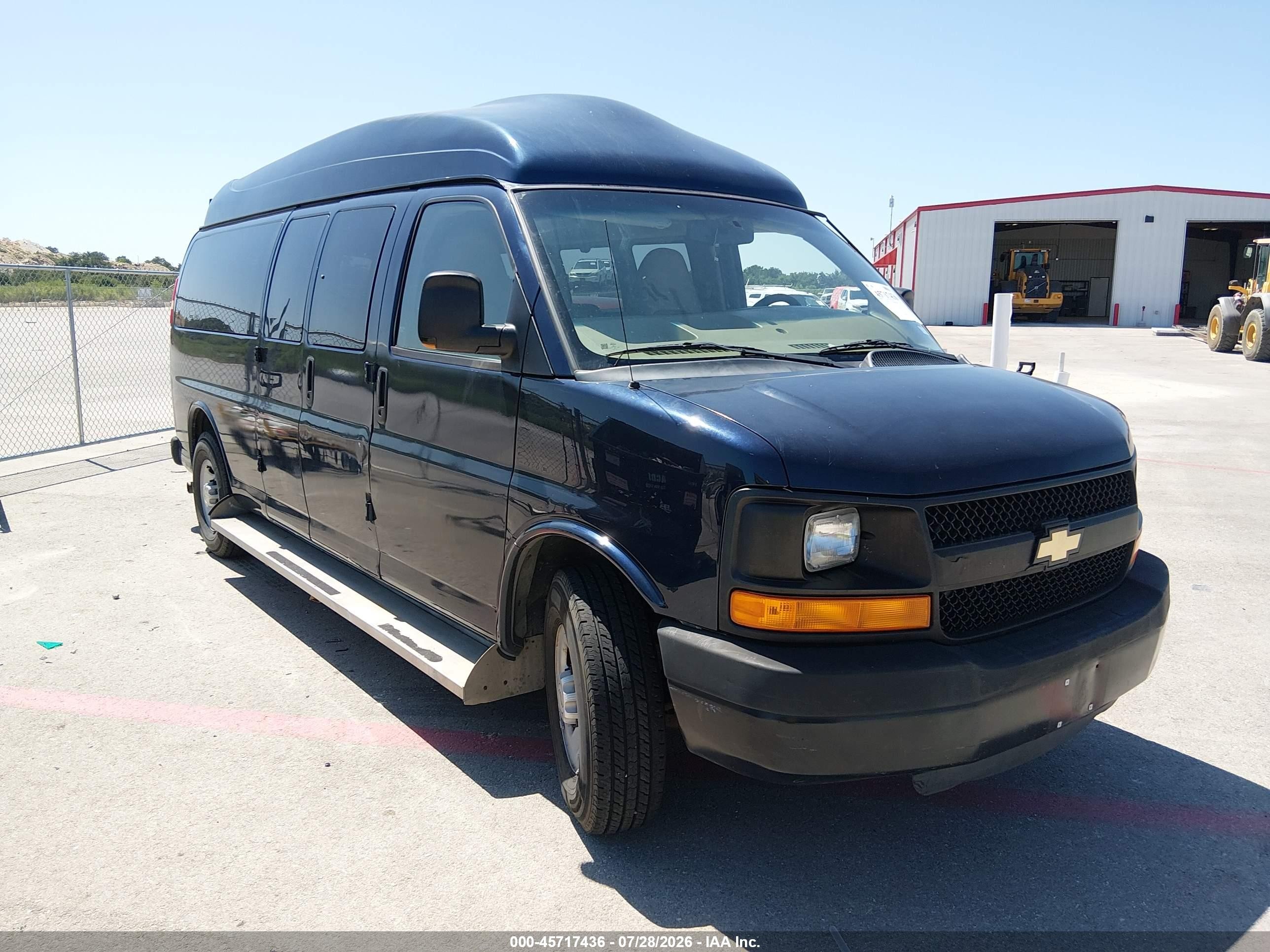 2010 Chevrolet Express 3500 Ls Dark Blue vin: 1GA2GZDG2A1111444