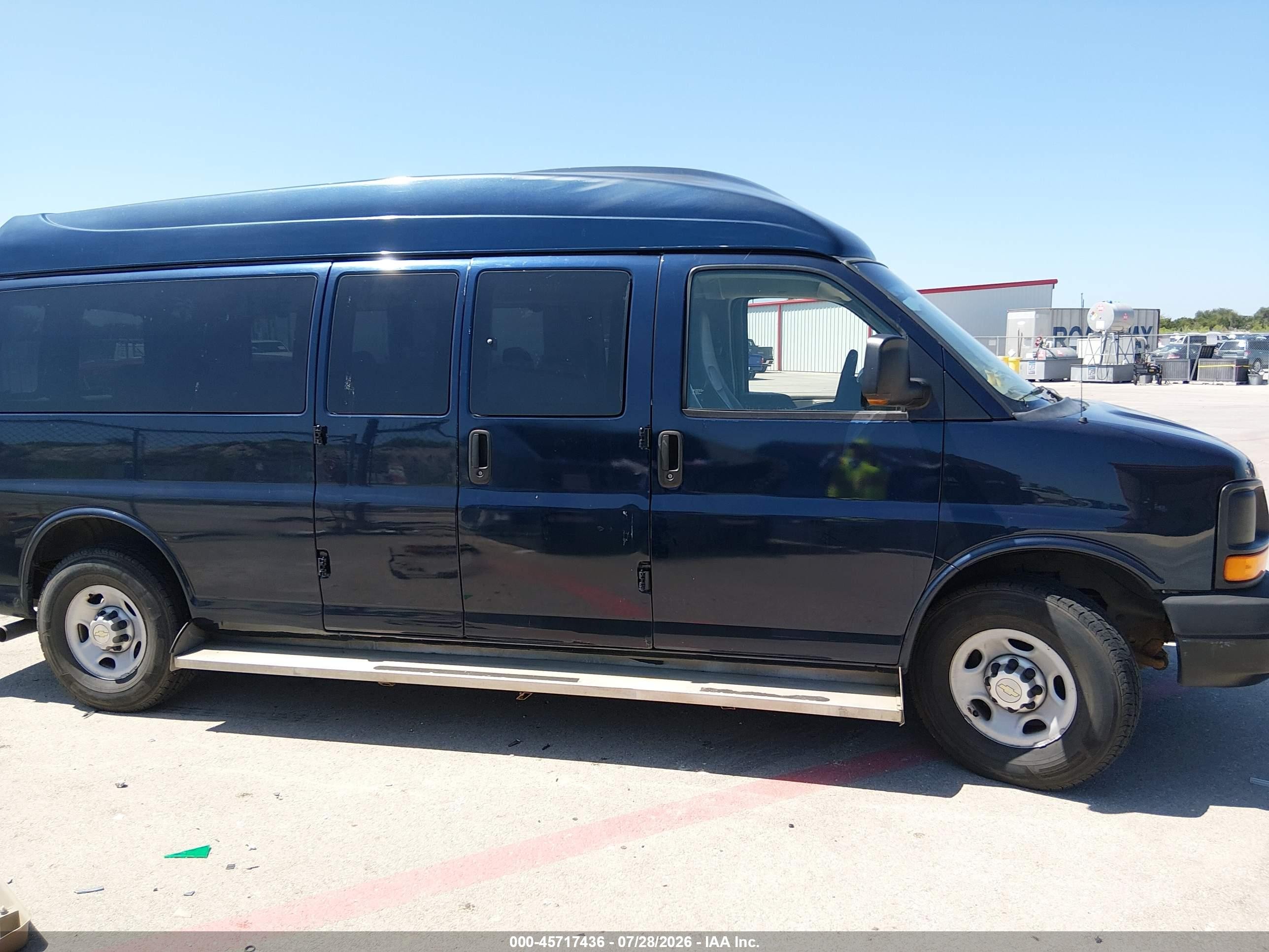 2010 Chevrolet Express 3500 Ls Dark Blue vin: 1GA2GZDG2A1111444