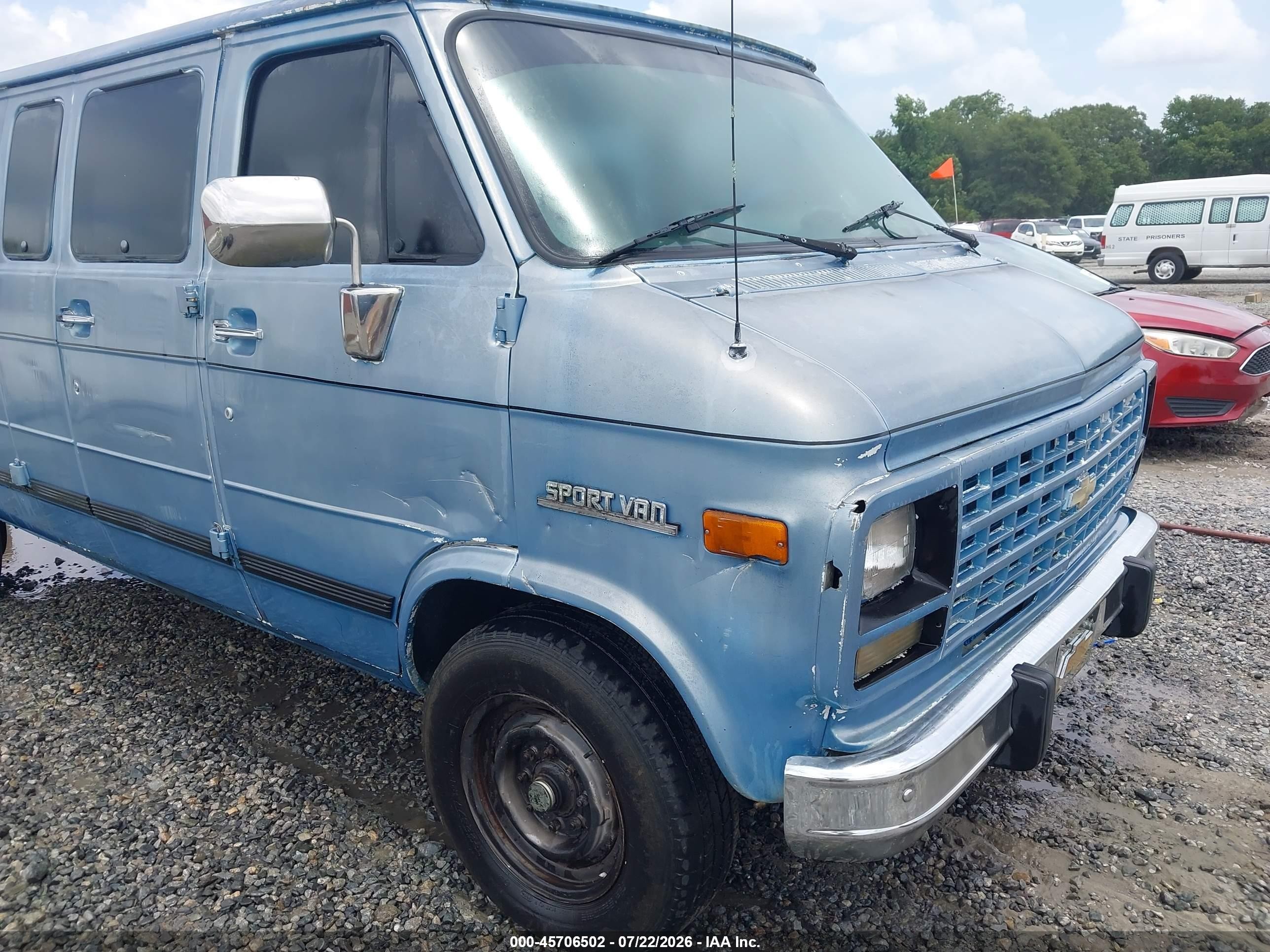 1995 Chevrolet G30 G30 Blue vin: 1GAHG39K5SF155978