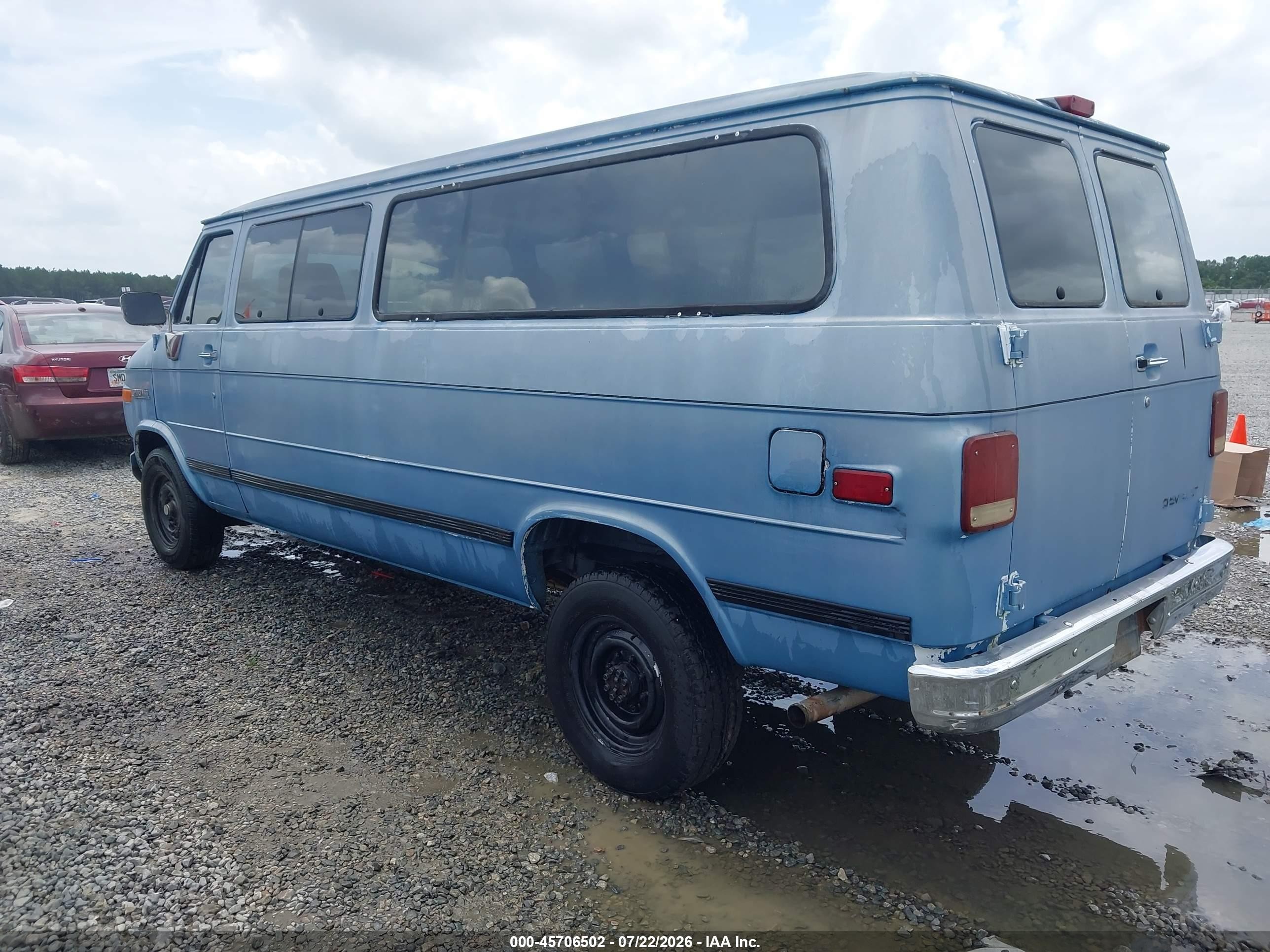 1995 Chevrolet G30 G30 Blue vin: 1GAHG39K5SF155978
