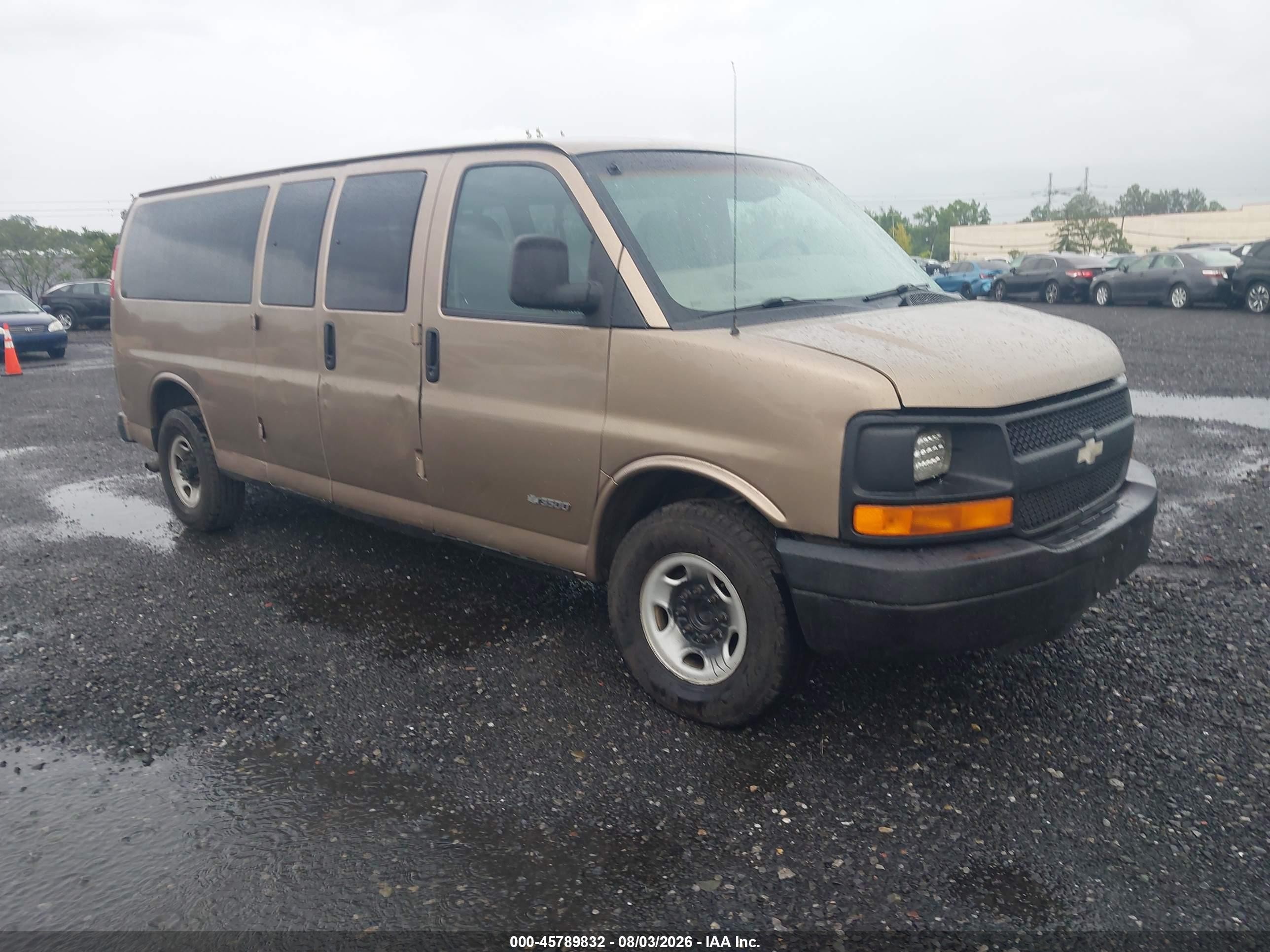2003 Chevrolet Express Passenger   Tan vin: 1GAHG39U331147894