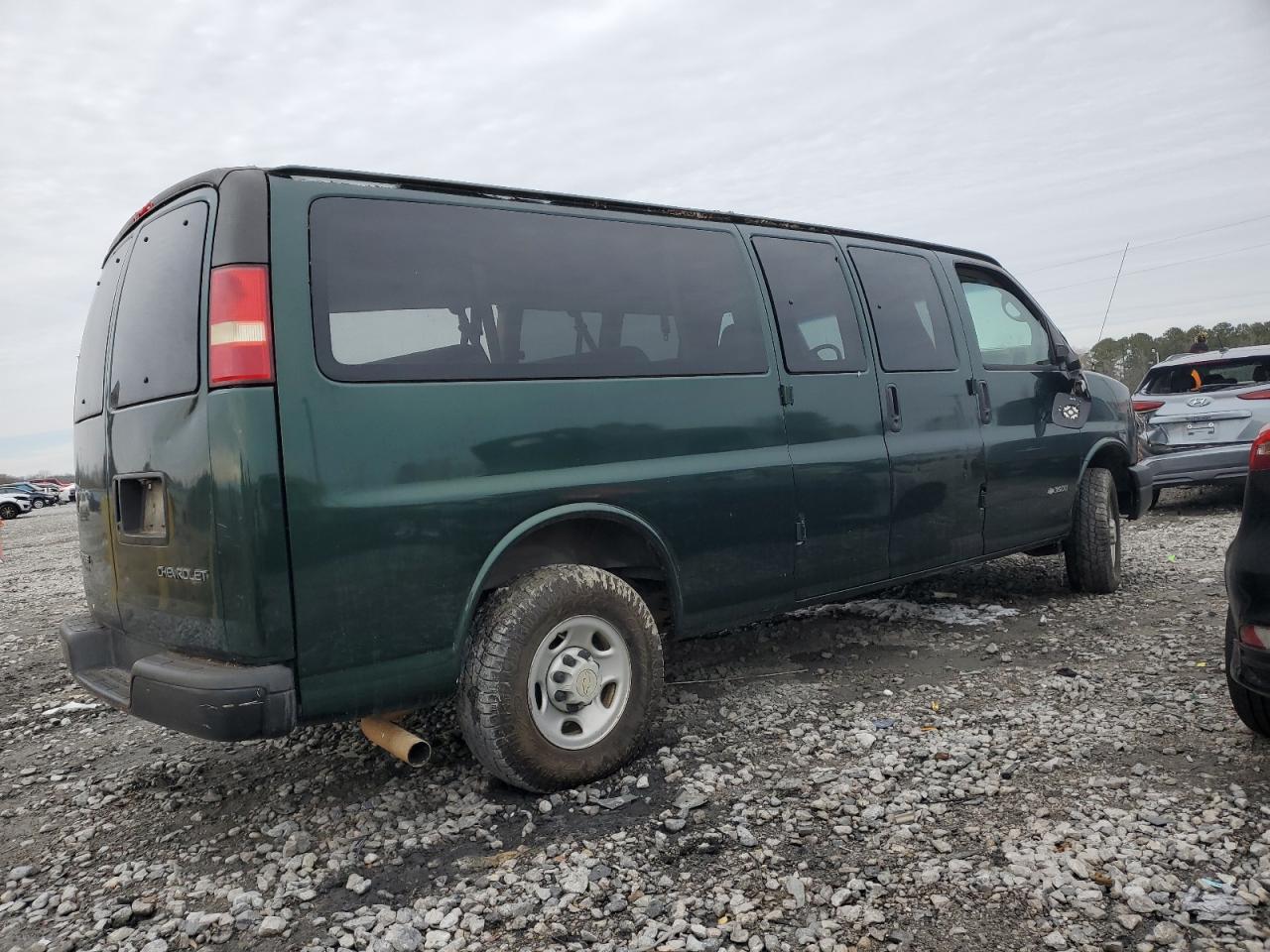 2005 Chevrolet Express G3500 Green vin: 1GAHG39U651214586