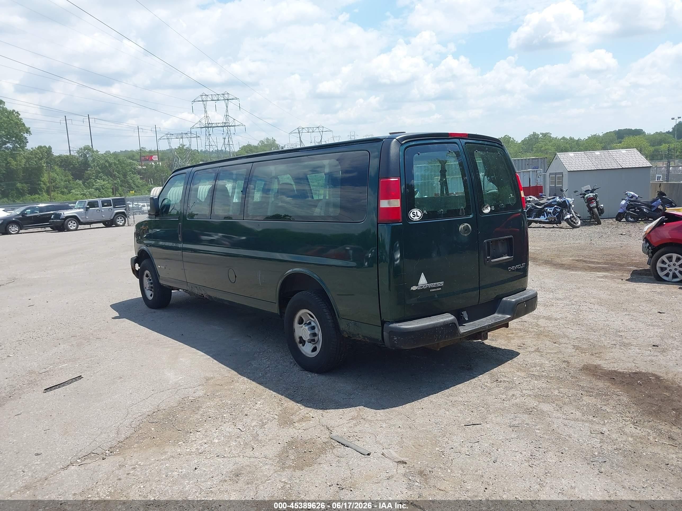 2005 Chevrolet Express   Green vin: 1GAHG39U851214167
