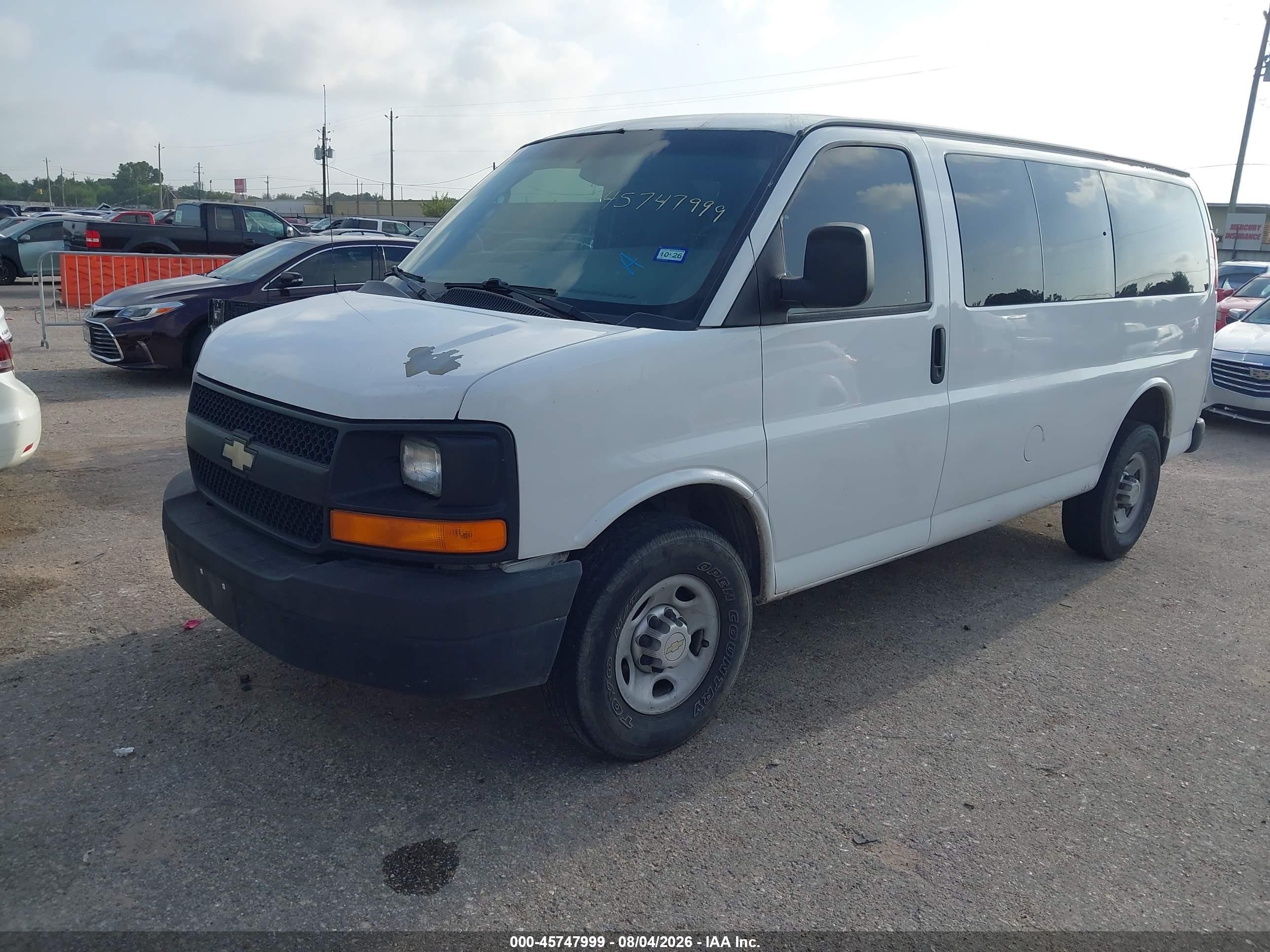 2014 Chevrolet Express 2500 Ls White vin: 1GAWGPFA0E1106487