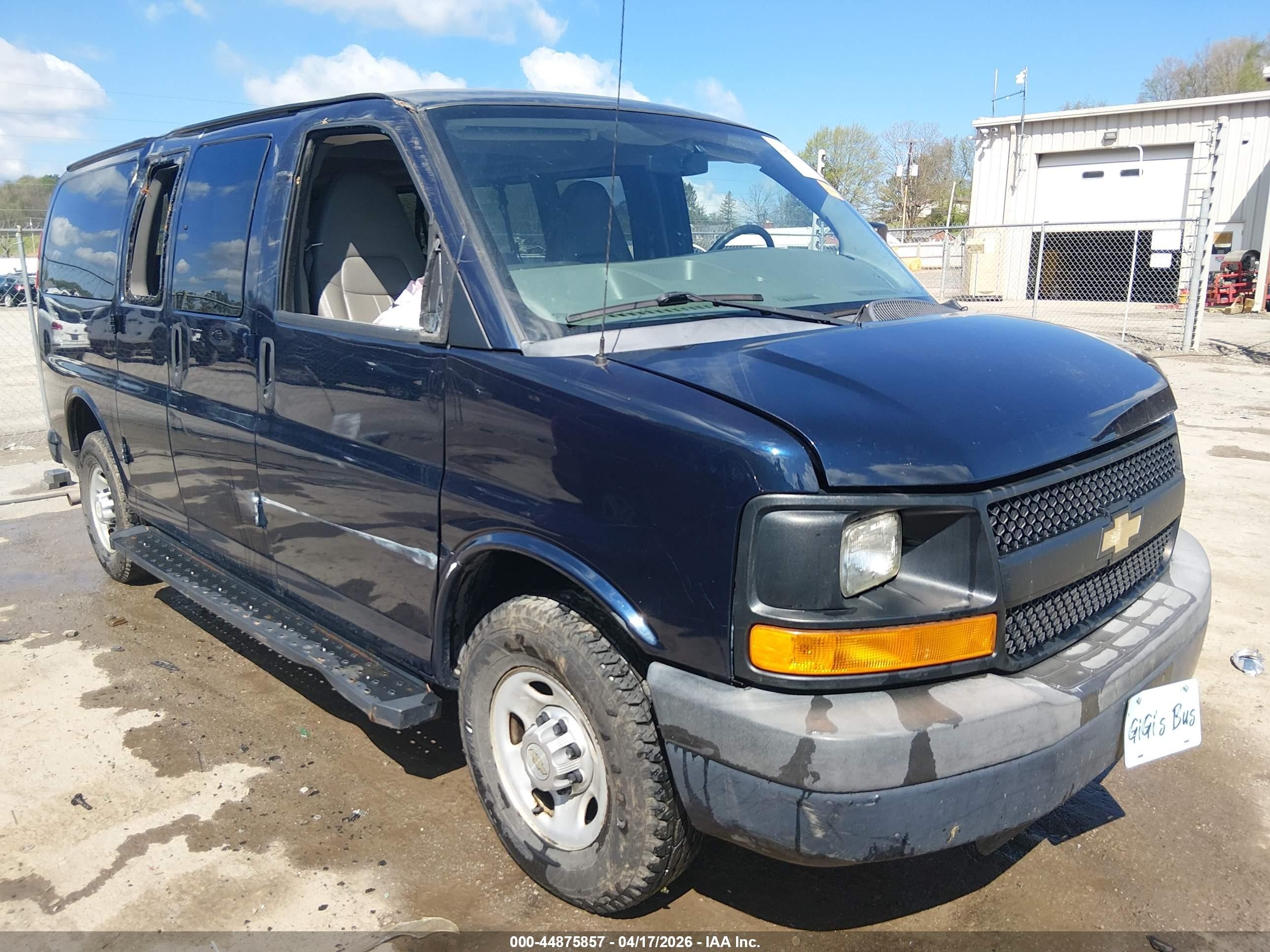 2012 Chevrolet Express 2500 Ls Dark Blue vin: 1GAWGPFA3C1195713