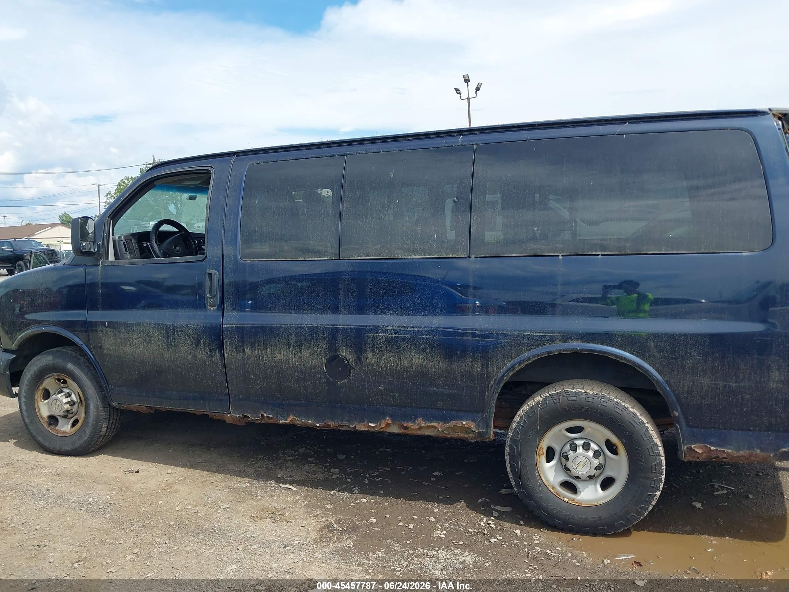 2012 Chevrolet Express 2500 Ls Blue vin: 1GAWGPFA6C1132248