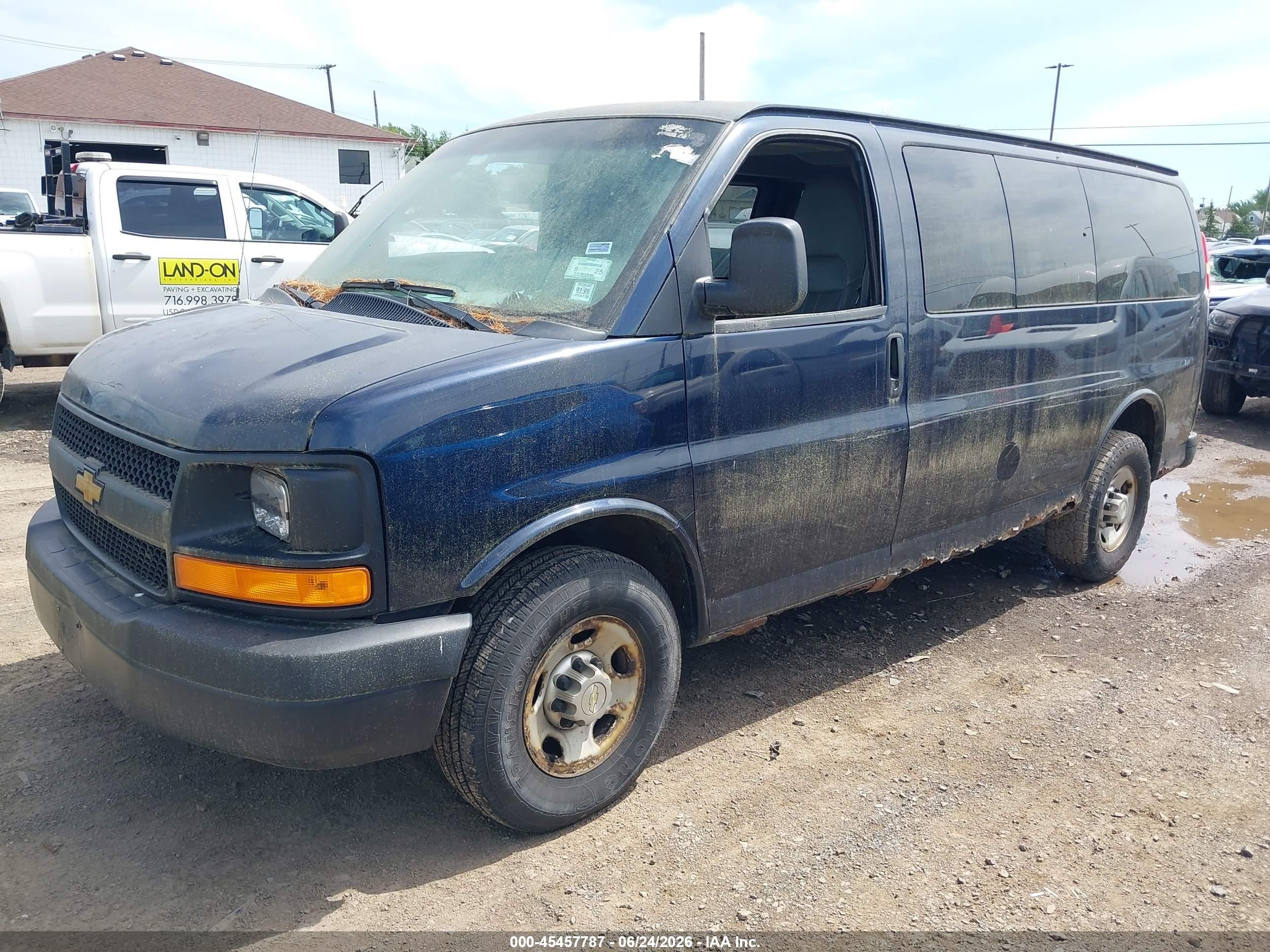 2012 Chevrolet Express 2500 Ls Blue vin: 1GAWGPFA6C1132248