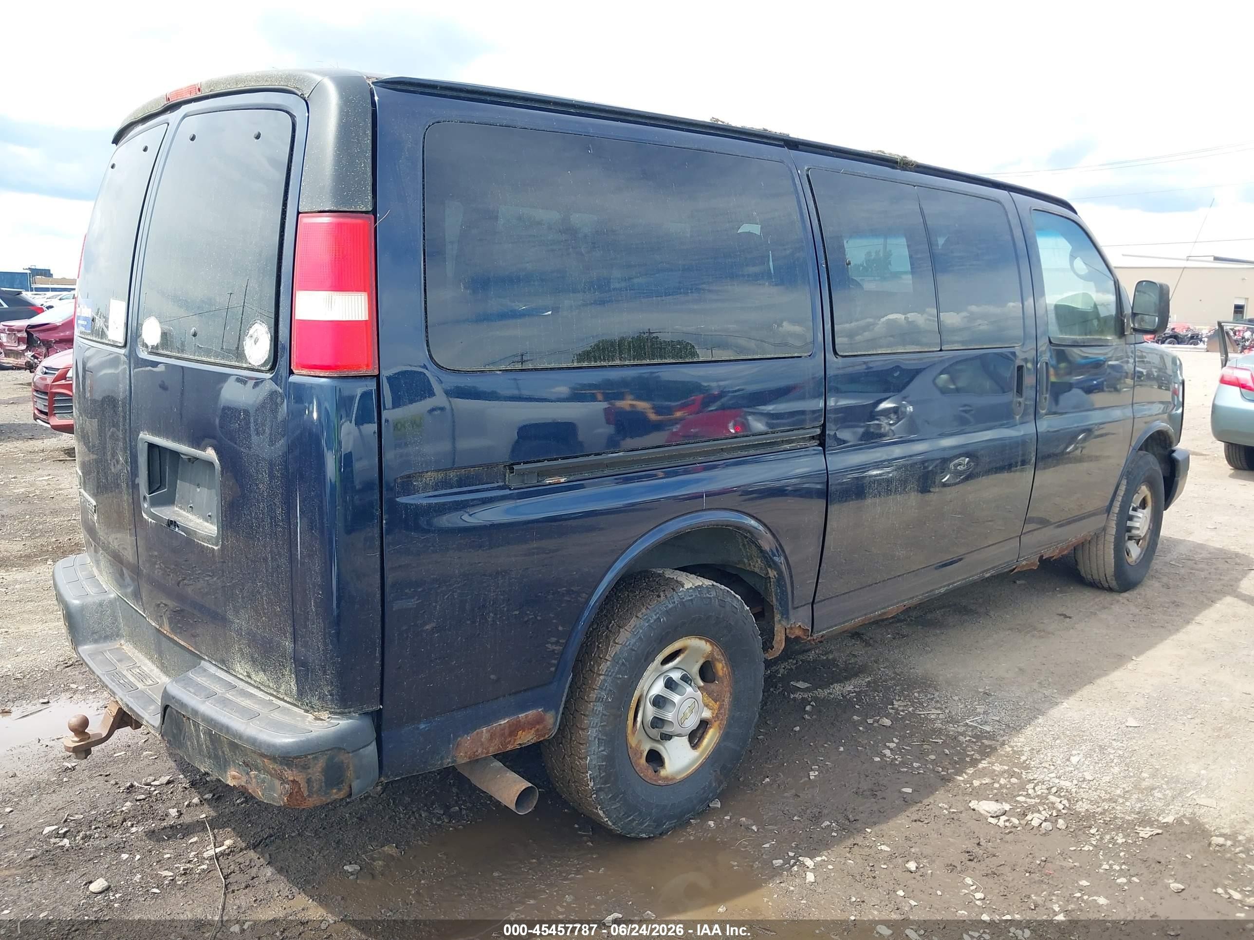 2012 Chevrolet Express 2500 Ls Blue vin: 1GAWGPFA6C1132248