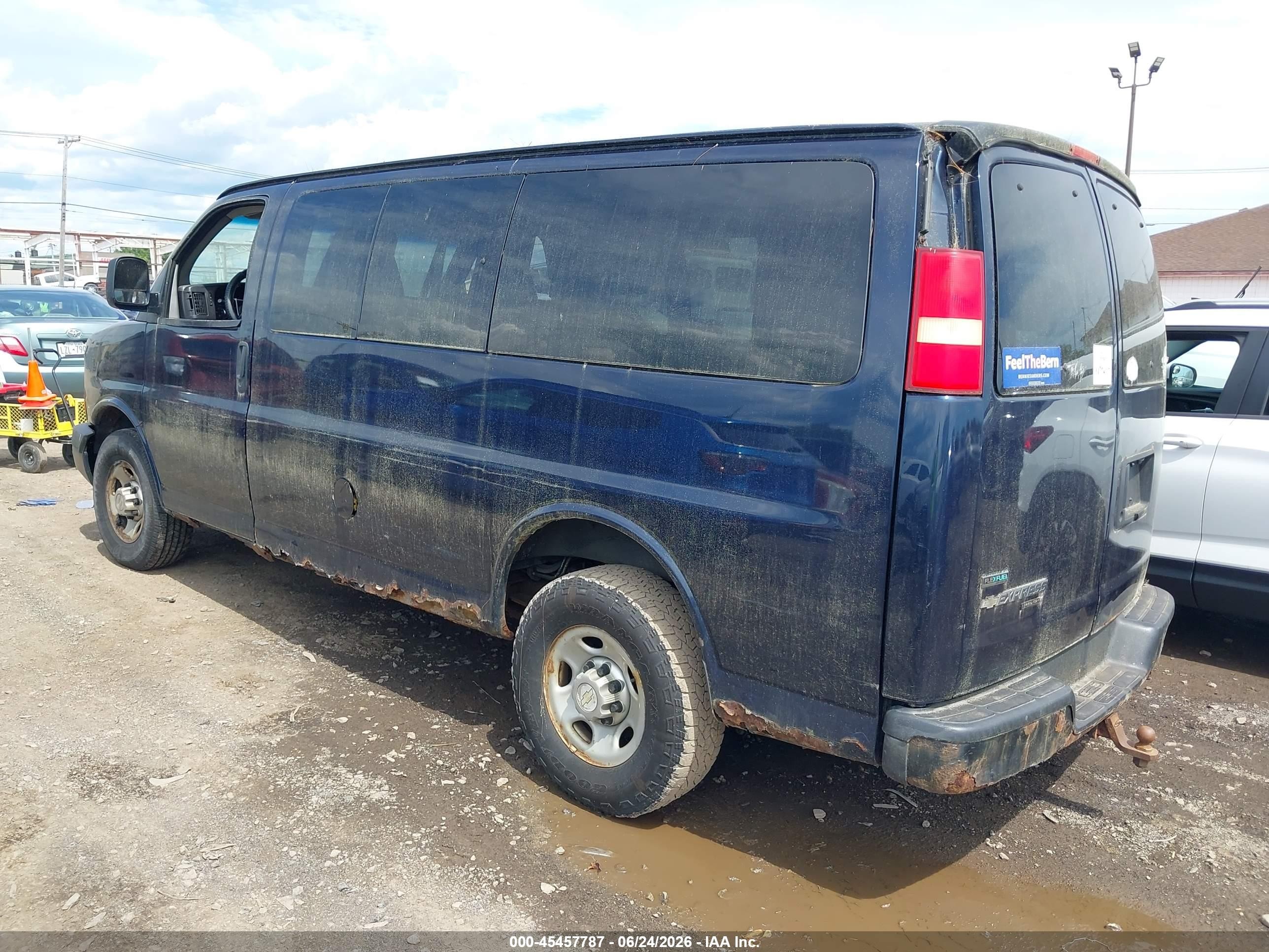 2012 Chevrolet Express 2500 Ls Blue vin: 1GAWGPFA6C1132248