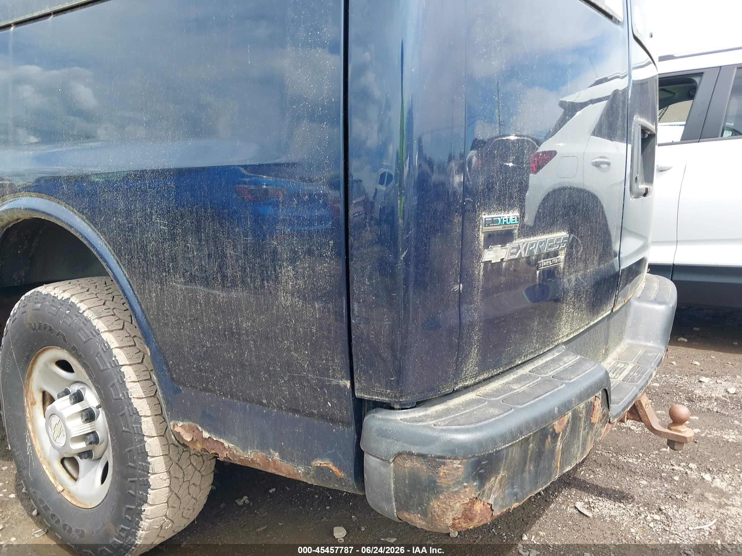 2012 Chevrolet Express 2500 Ls Blue vin: 1GAWGPFA6C1132248
