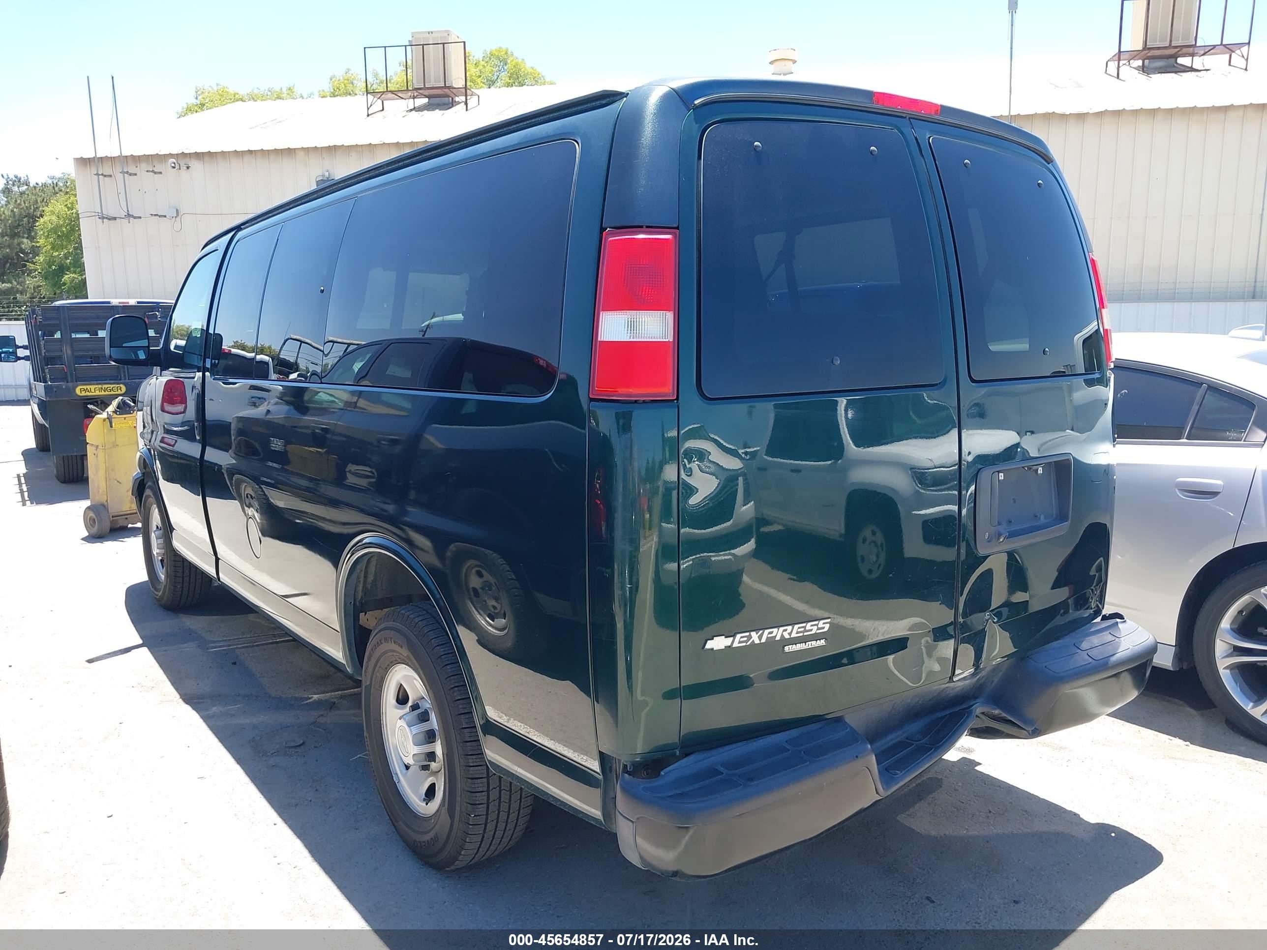 2015 Chevrolet Express 2500 Ls Green vin: 1GAWGPFF7F1282773
