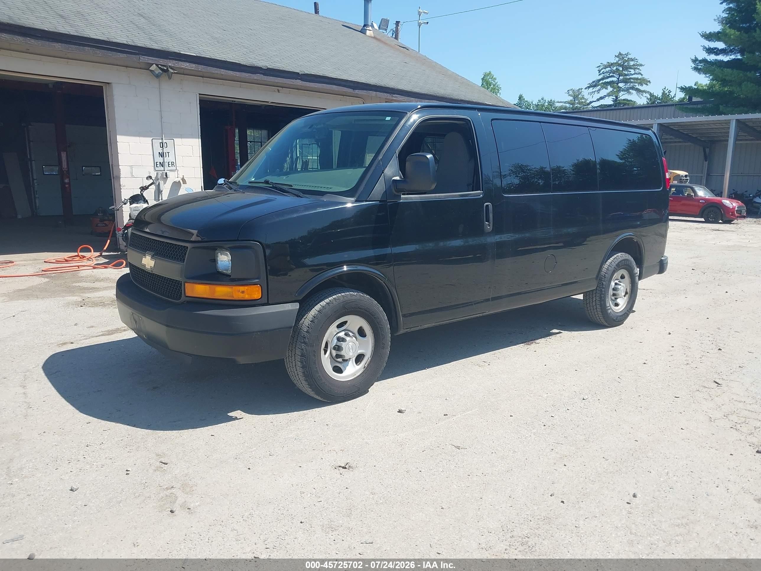 2015 Chevrolet Express 2500 Ls Black vin: 1GAWGPFG8F1279874