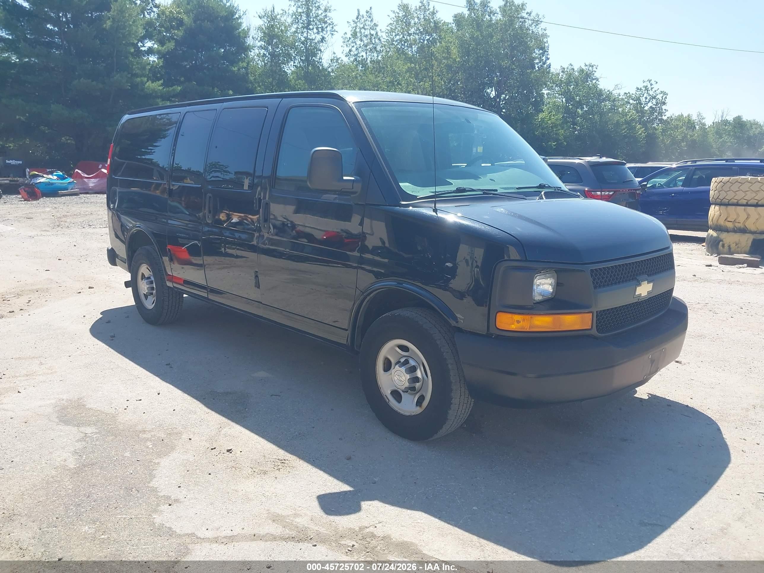 2015 Chevrolet Express 2500 Ls Black vin: 1GAWGPFG8F1279874