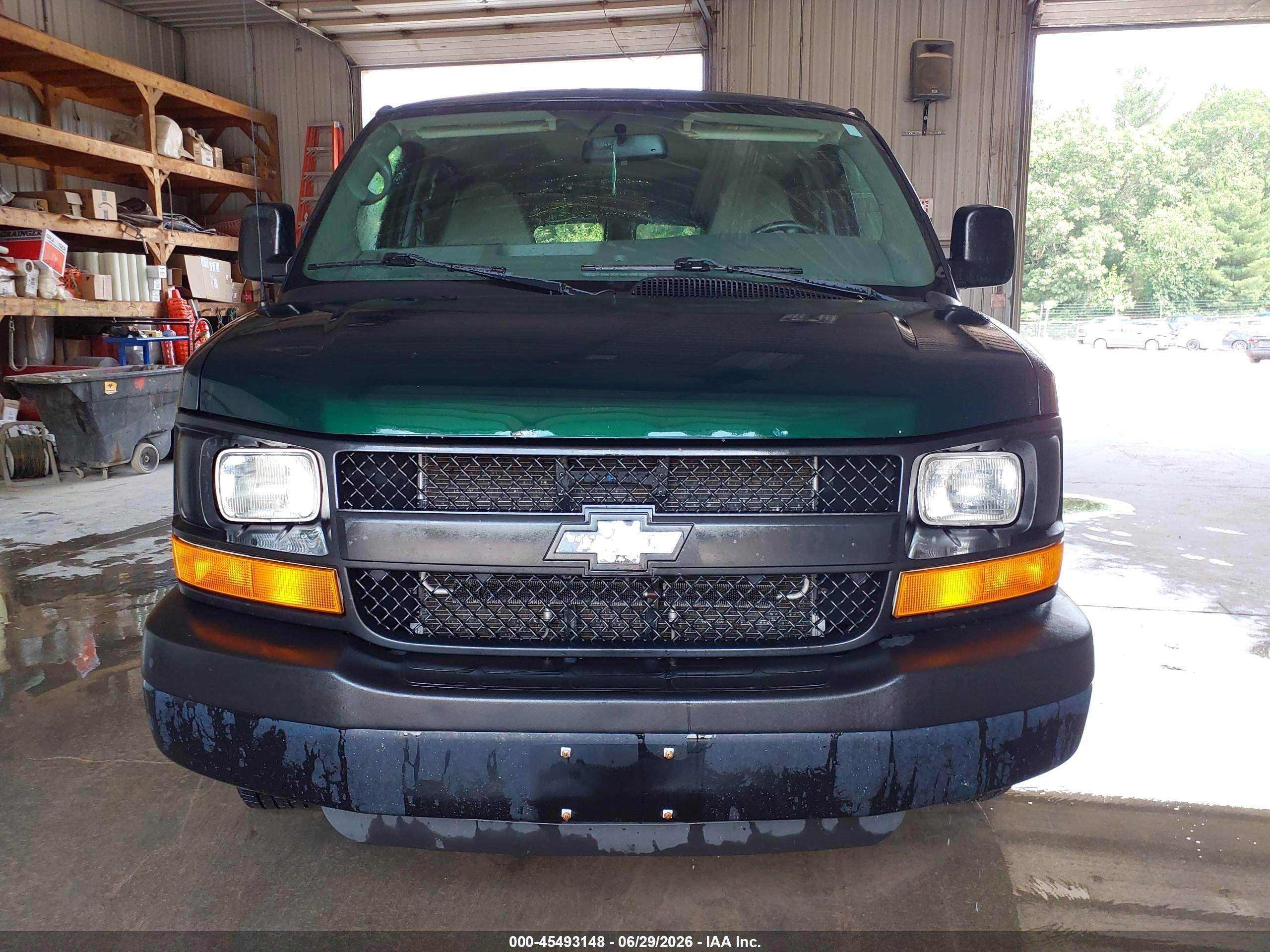 2015 Chevrolet Express 2500 Ls Green vin: 1GAWGPFG9F1254417