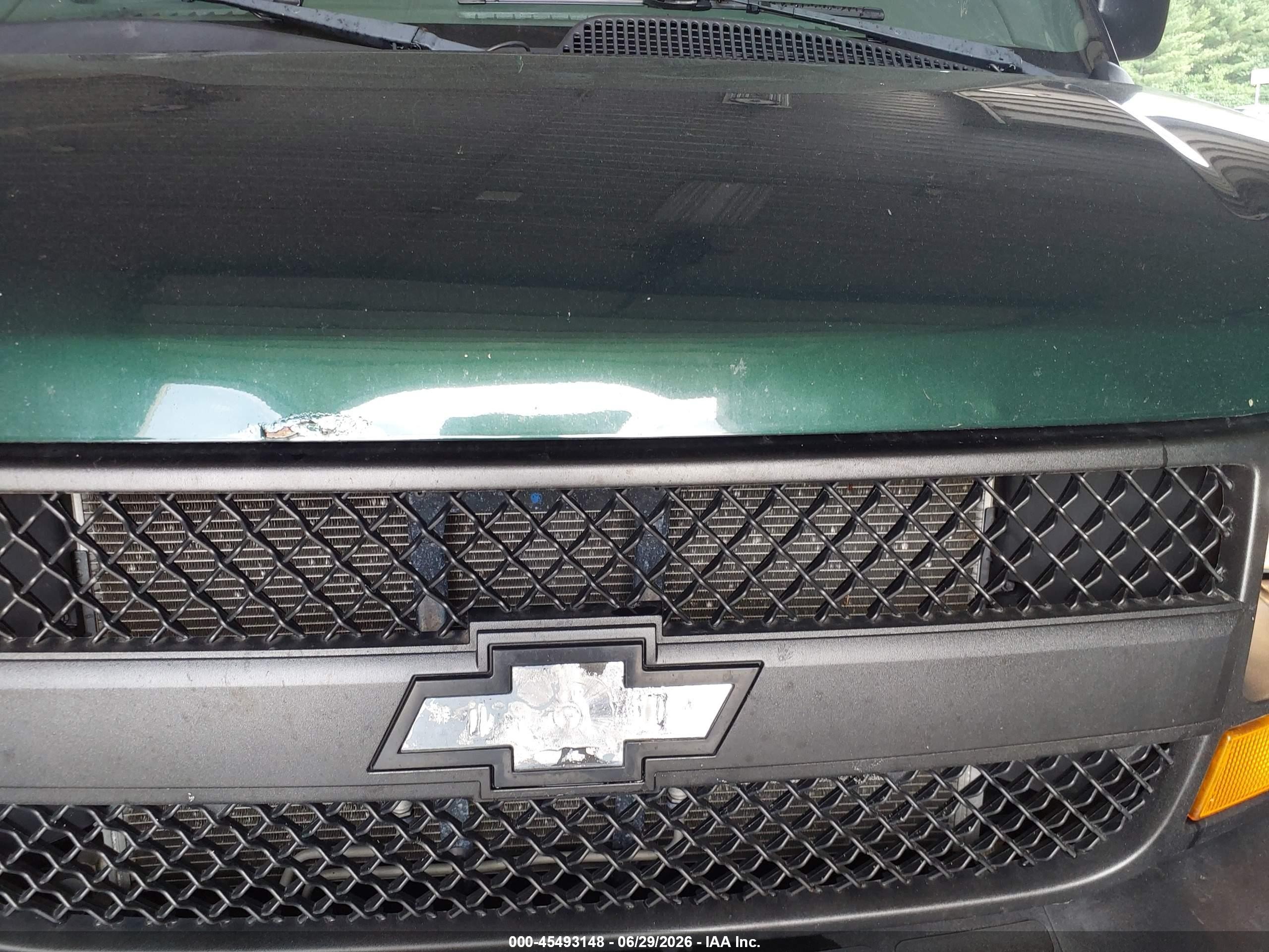 2015 Chevrolet Express 2500 Ls Green vin: 1GAWGPFG9F1254417