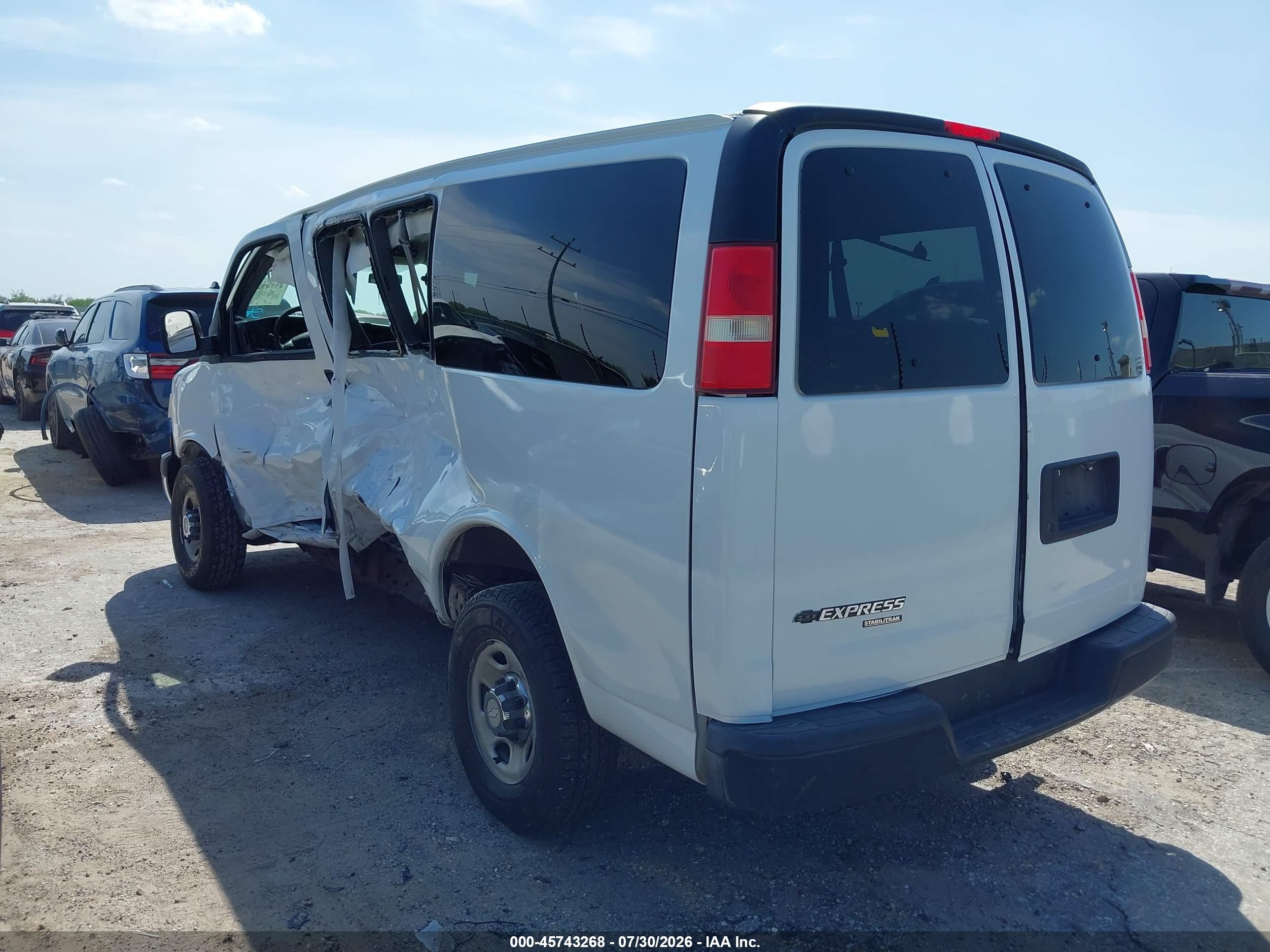 2013 Chevrolet Express 2500 Lt Белый vin: 1GAWGRFA5D1122873