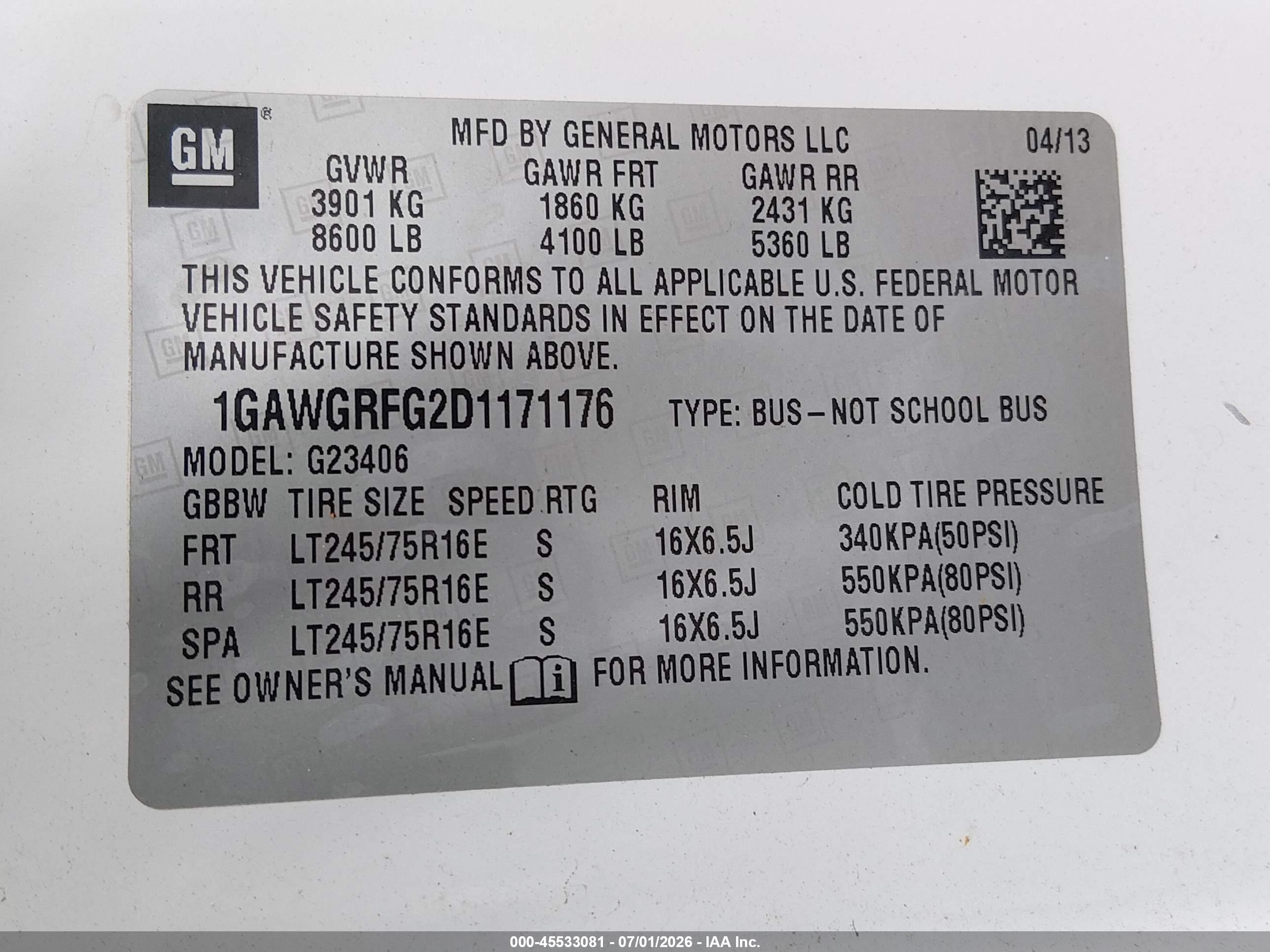 2013 Chevrolet Express 2500 Lt Белый vin: 1GAWGRFG2D1171176