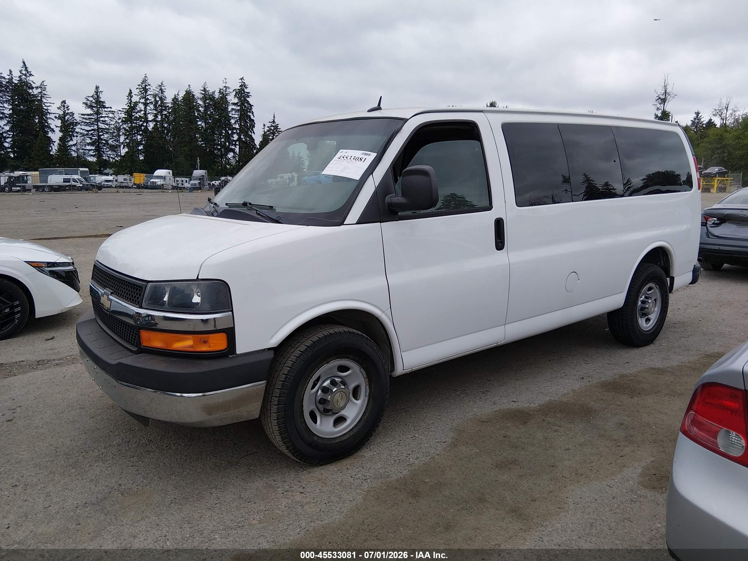 2013 Chevrolet Express 2500 Lt Белый vin: 1GAWGRFG2D1171176