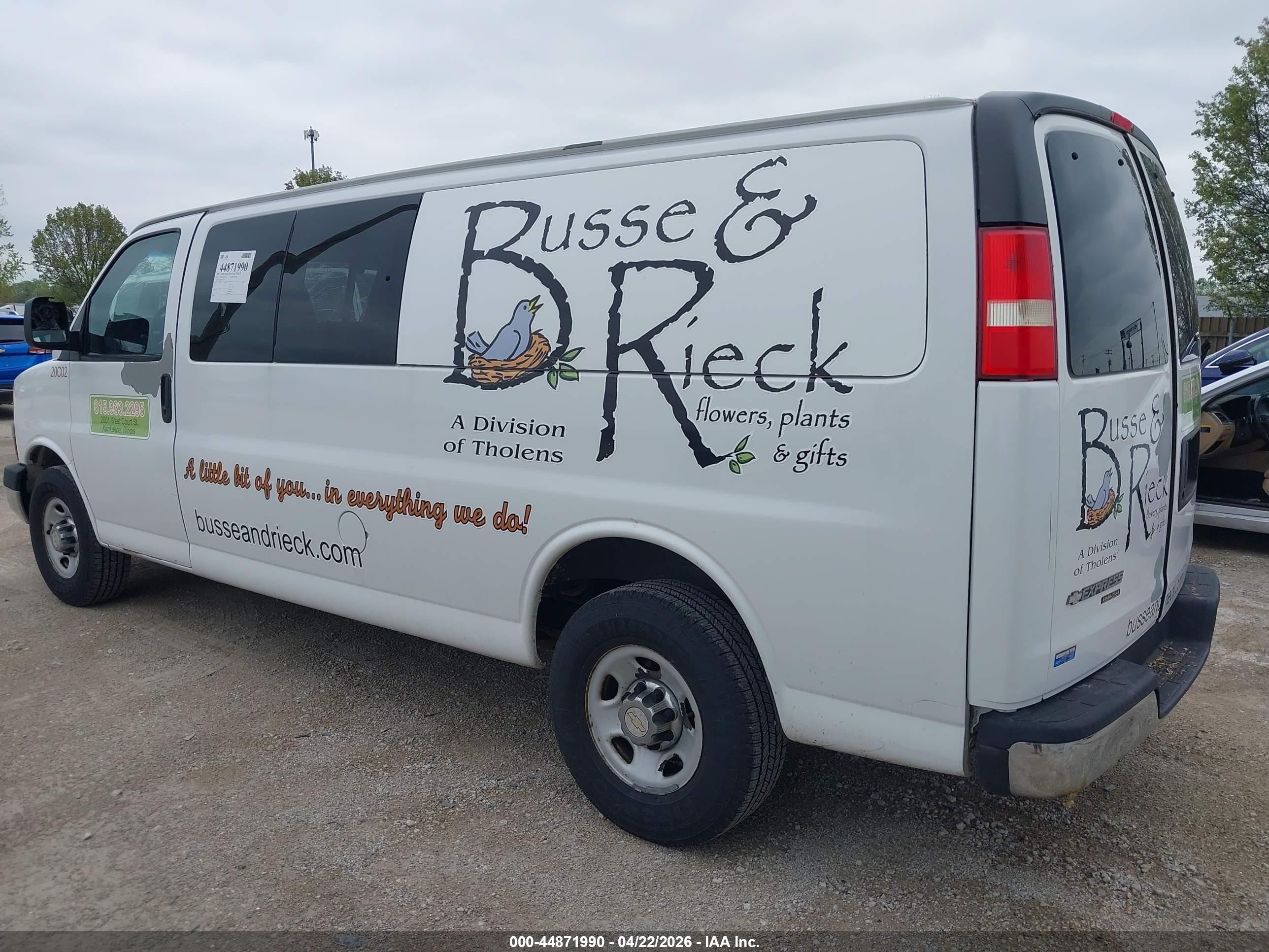 2012 Chevrolet Express 3500 Lt White vin: 1GAZG1FA0C1195520