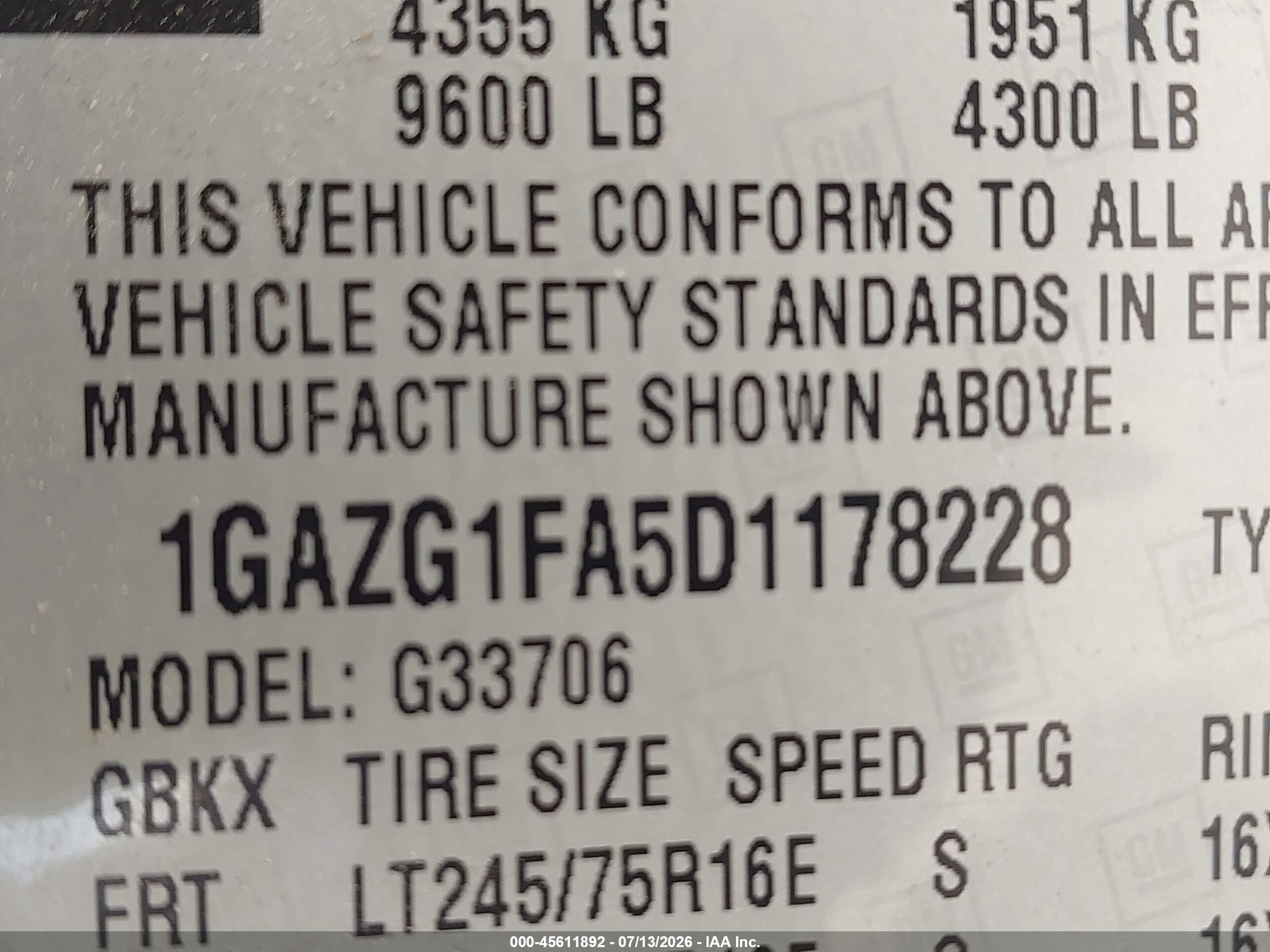 2013 Chevrolet Express 3500 Lt White vin: 1GAZG1FA5D1178228