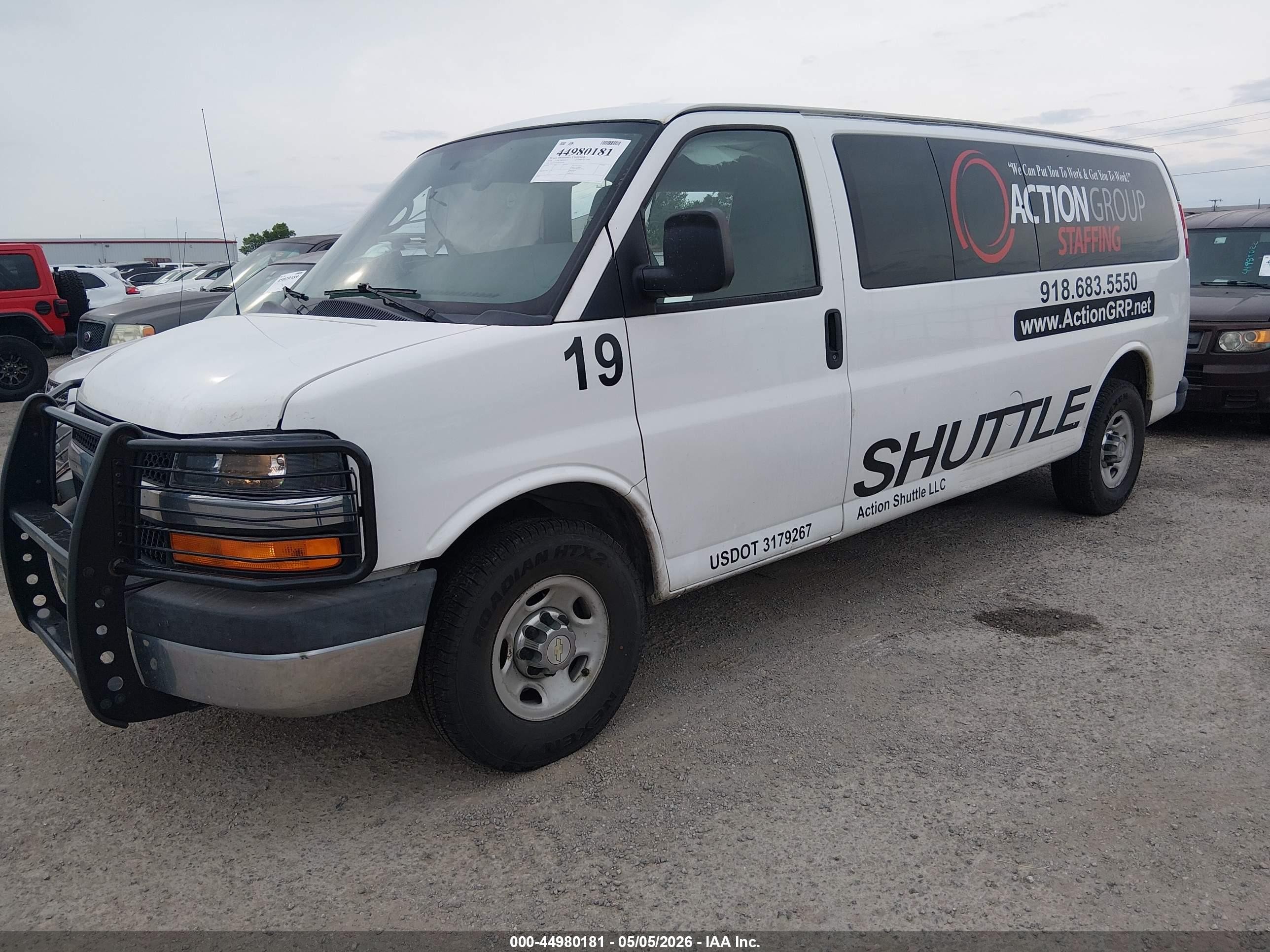 2014 Chevrolet Express 3500 Lt White vin: 1GAZG1FA5E1103451