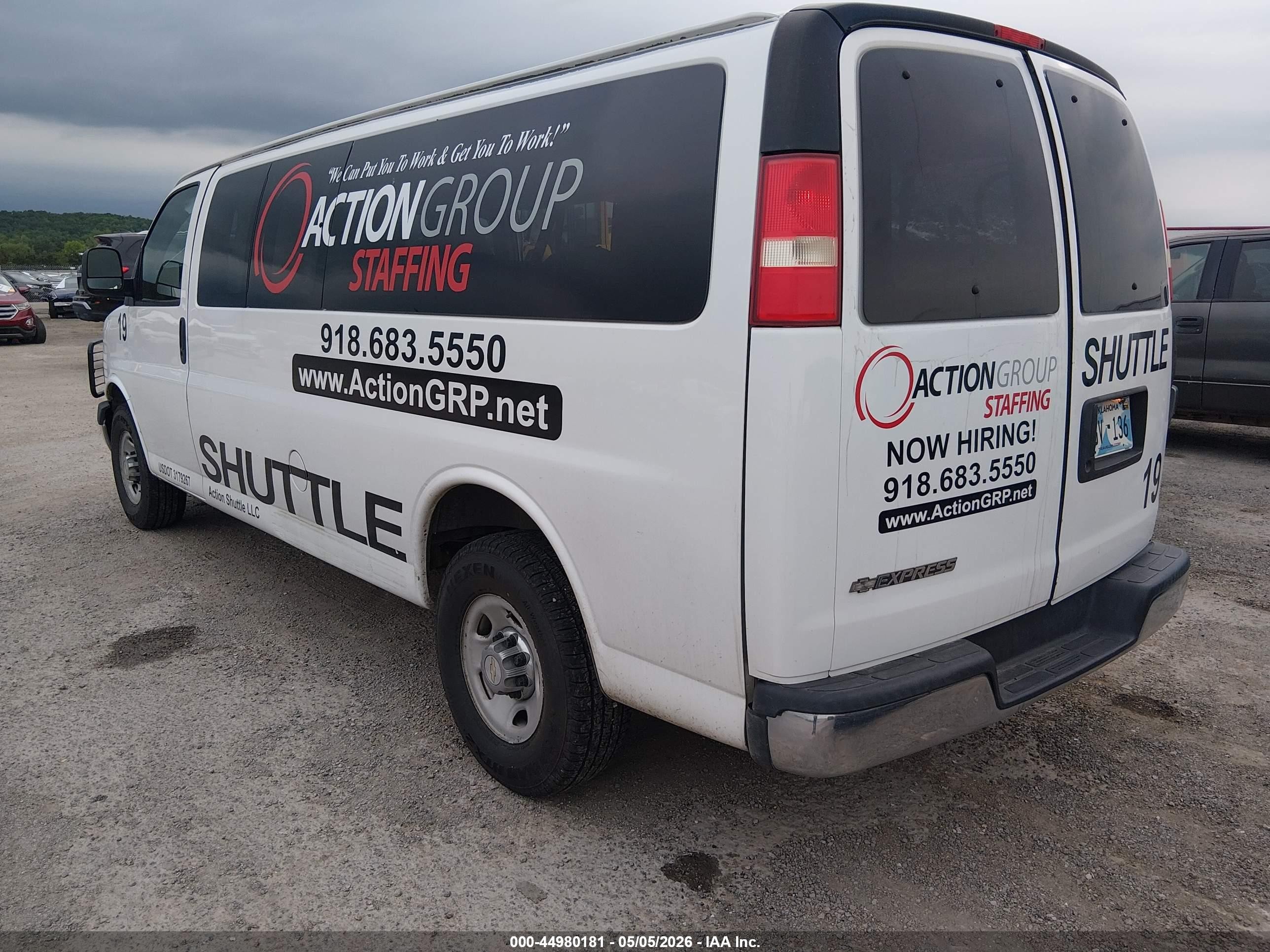 2014 Chevrolet Express 3500 Lt White vin: 1GAZG1FA5E1103451