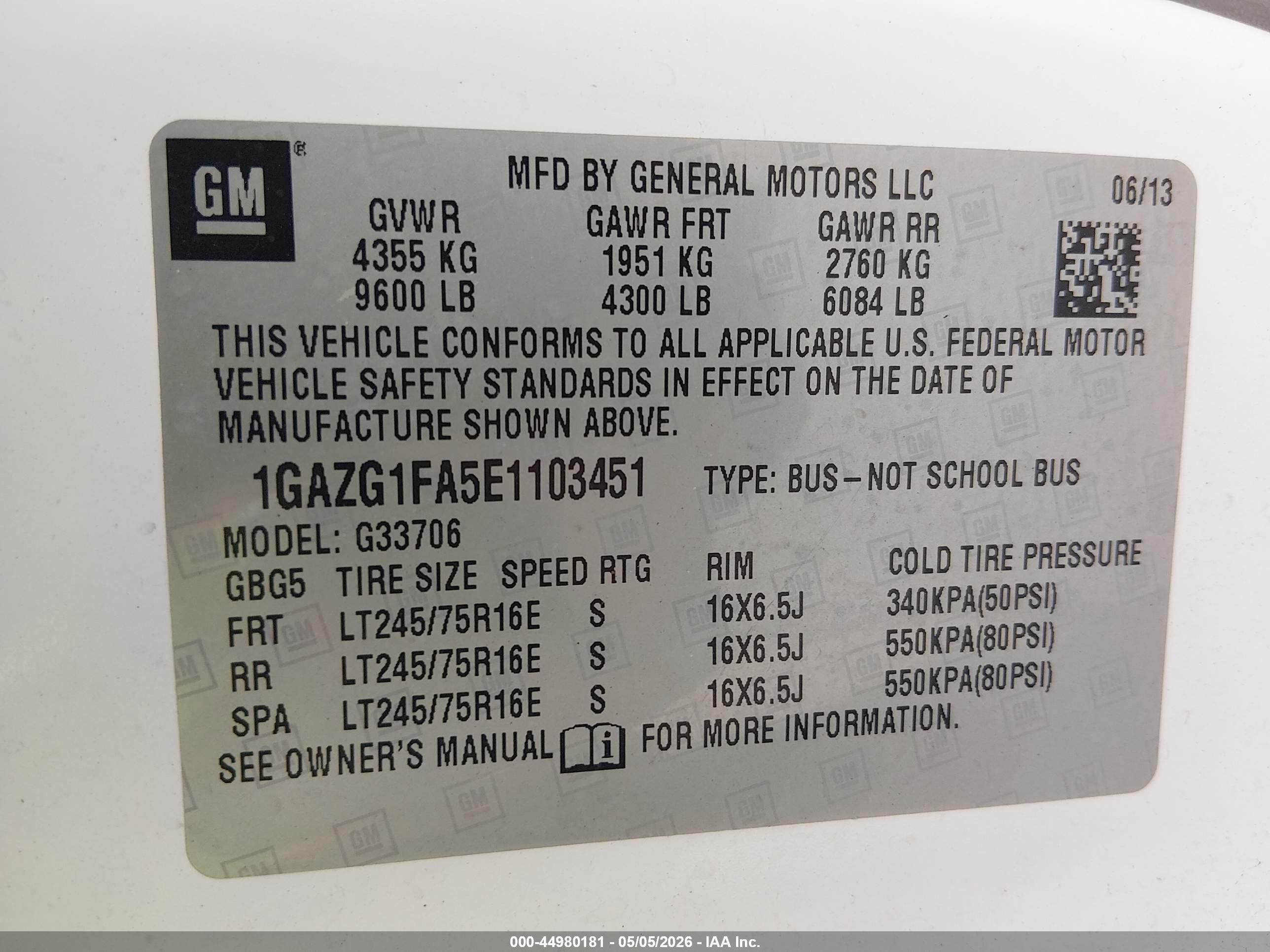 2014 Chevrolet Express 3500 Lt White vin: 1GAZG1FA5E1103451