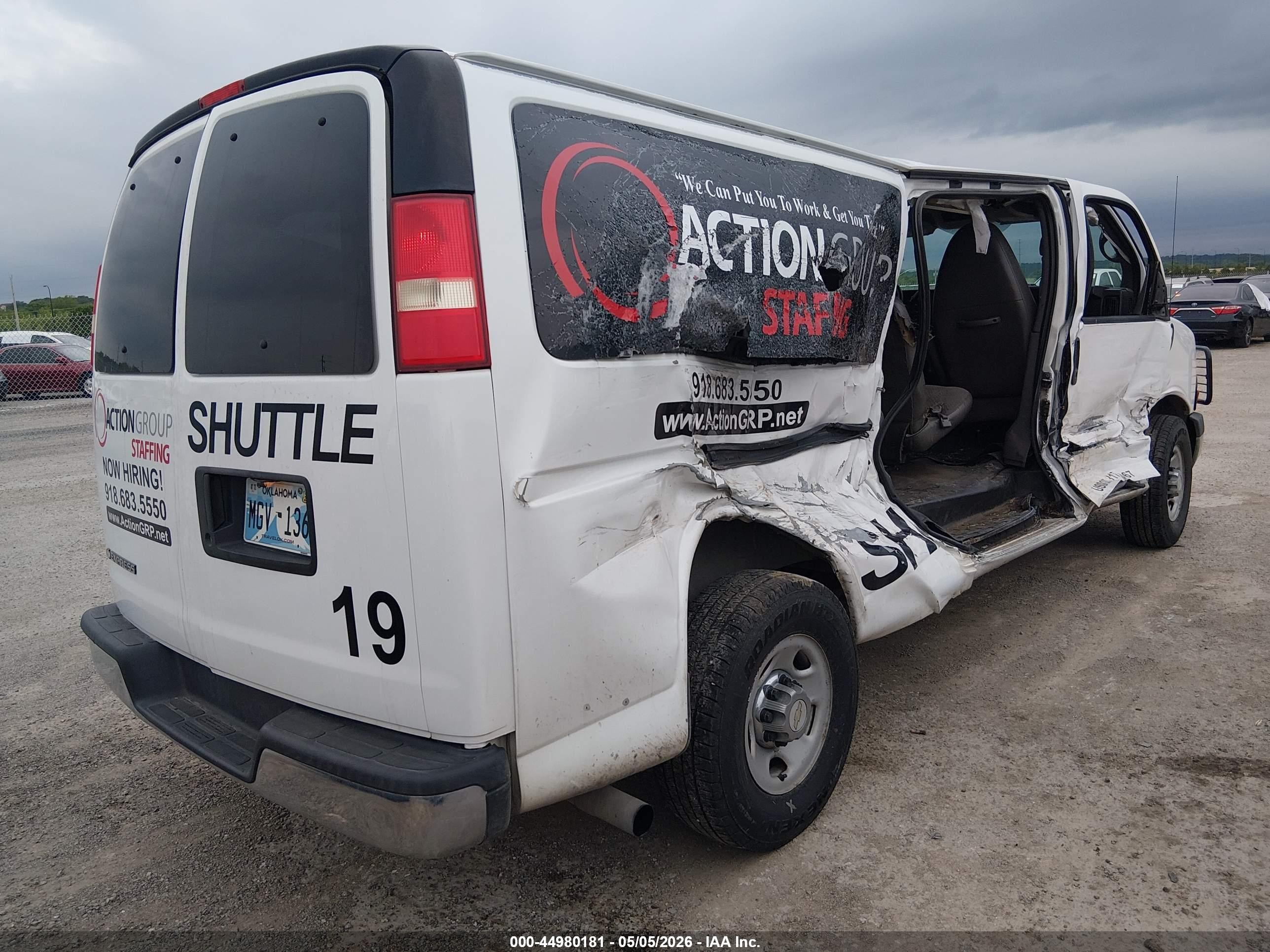 2014 Chevrolet Express 3500 Lt White vin: 1GAZG1FA5E1103451