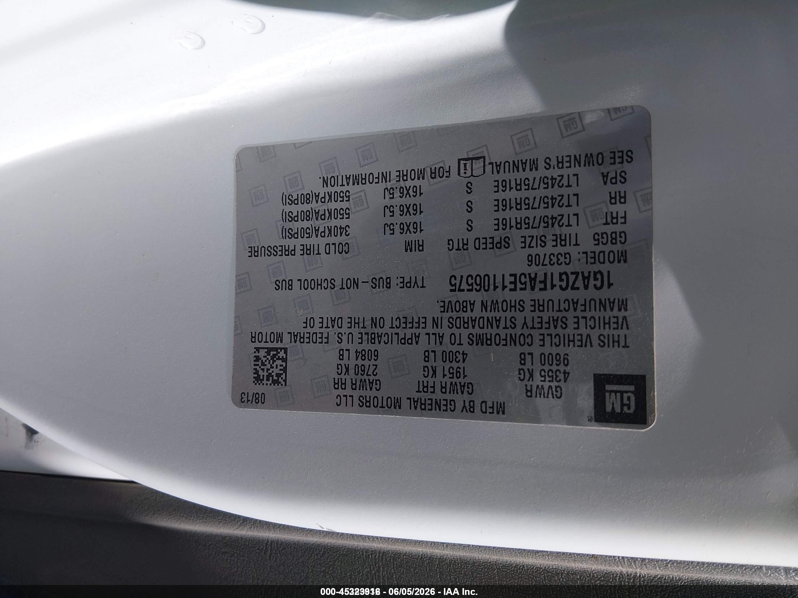 2014 Chevrolet Express 3500 Lt White vin: 1GAZG1FA5E1106575