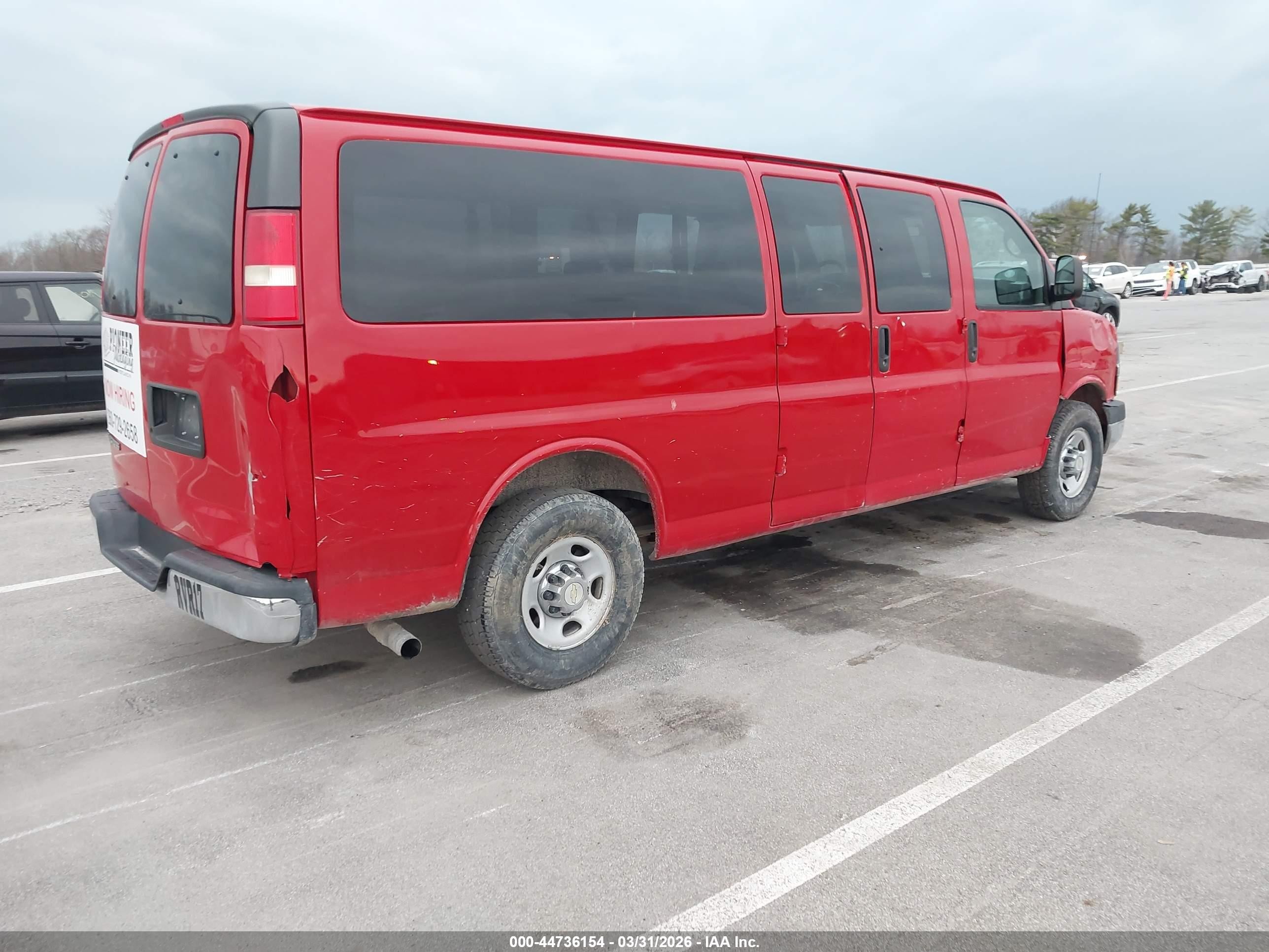 2013 Chevrolet Express 3500 Lt Красный vin: 1GAZG1FA7D1173970