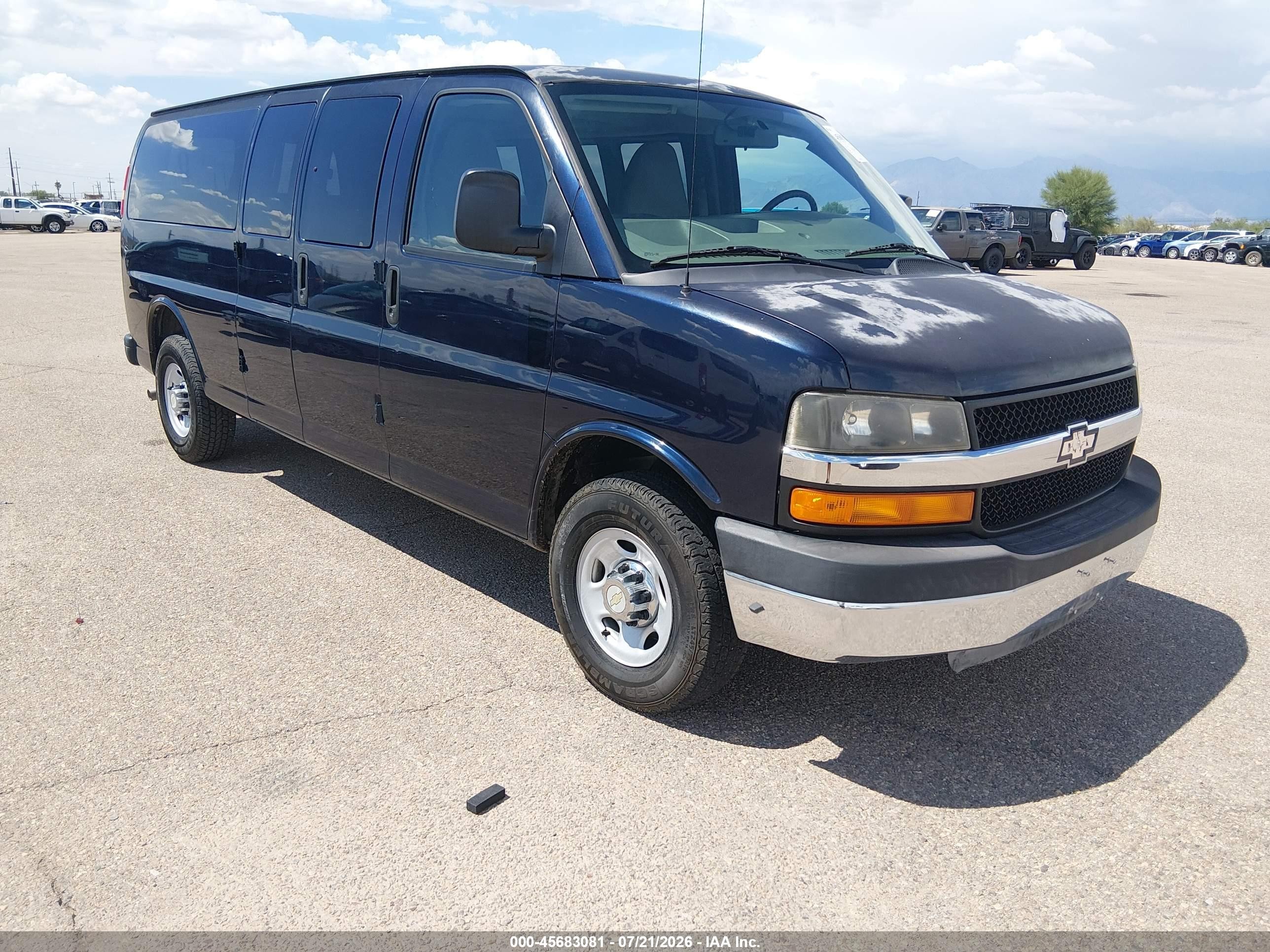2014 Chevrolet Express 3500 Lt Dark Blue vin: 1GAZG1FG4E1181403