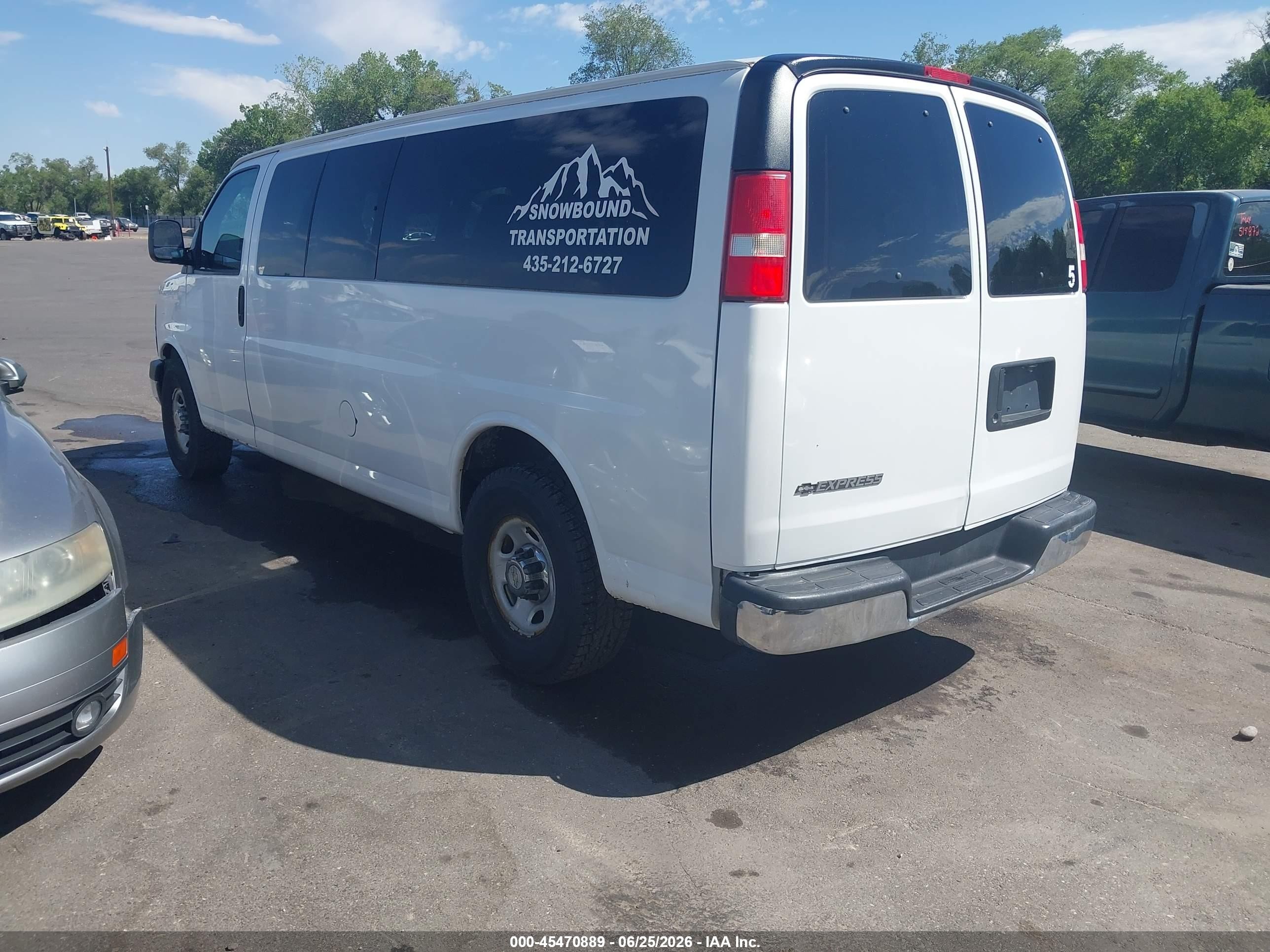 2013 Chevrolet Express 3500 Lt White vin: 1GAZG1FG9D1160237