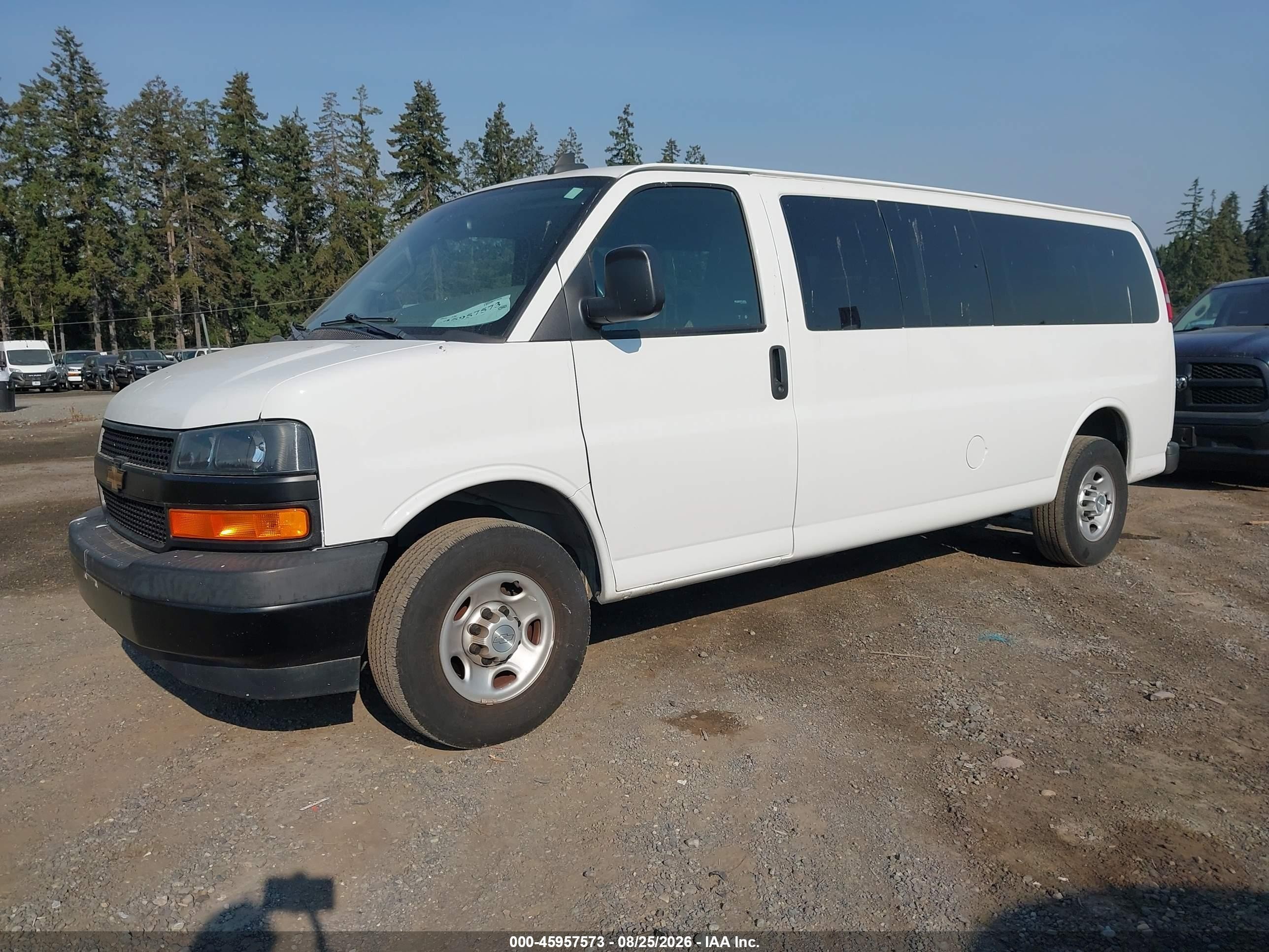 2019 Chevrolet Express 3500 Ls White vin: 1GAZGNFG3K1361961