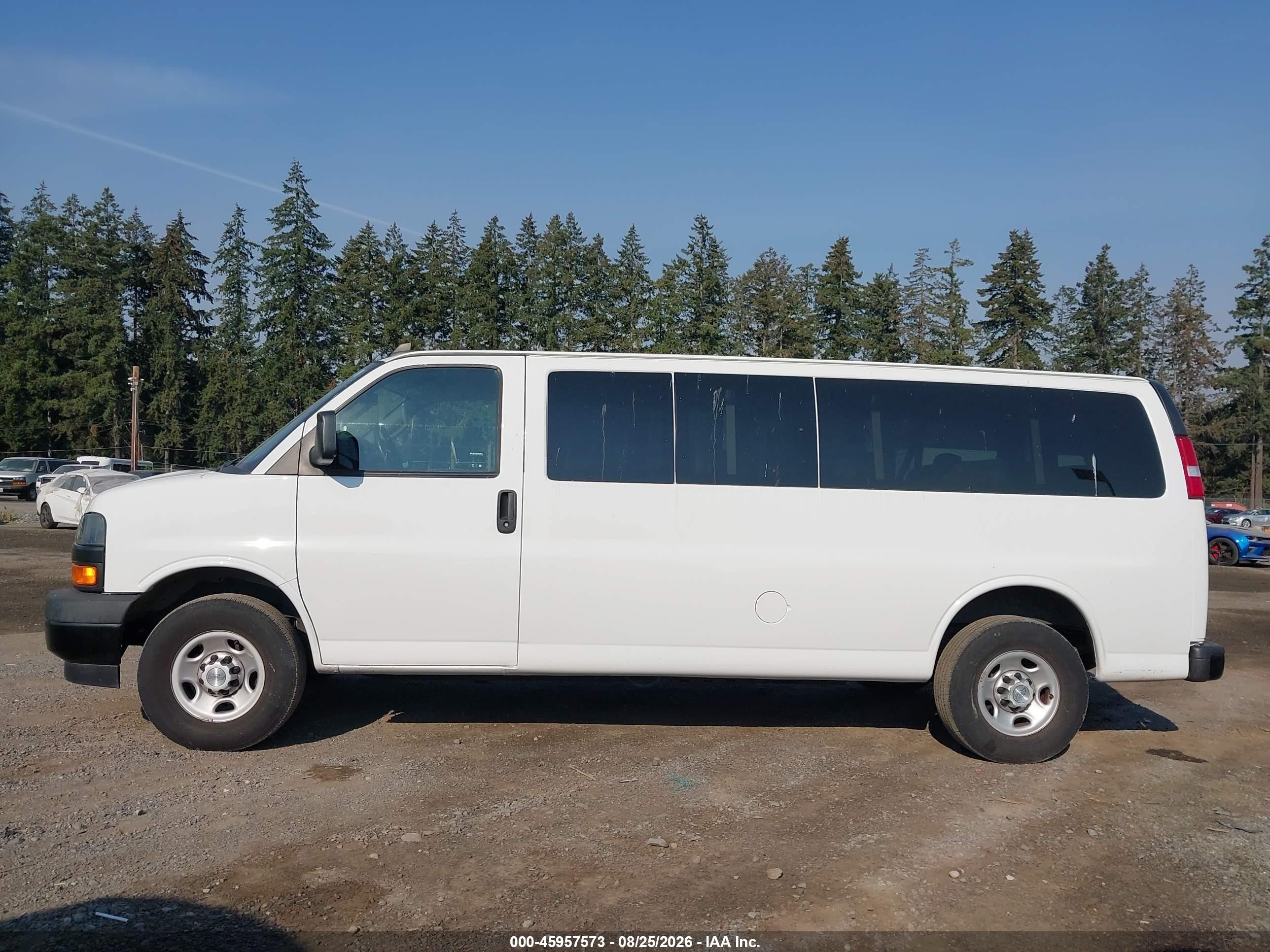 2019 Chevrolet Express 3500 Ls White vin: 1GAZGNFG3K1361961