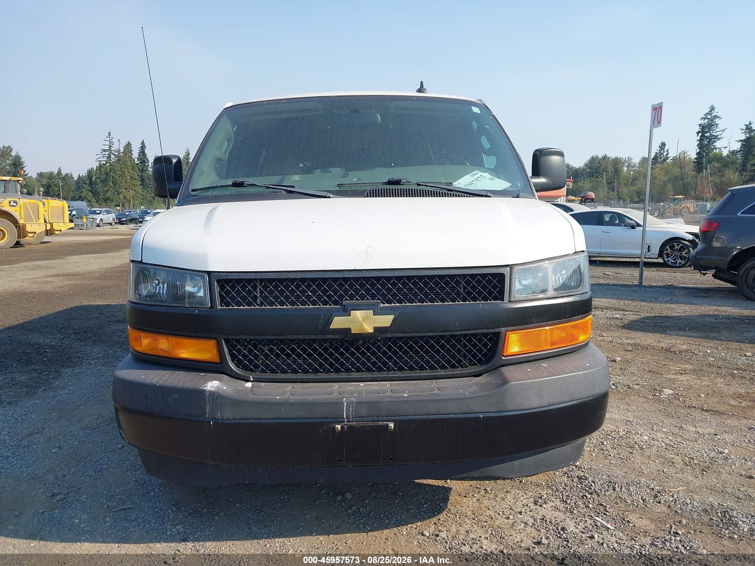 2019 Chevrolet Express 3500 Ls White vin: 1GAZGNFG3K1361961