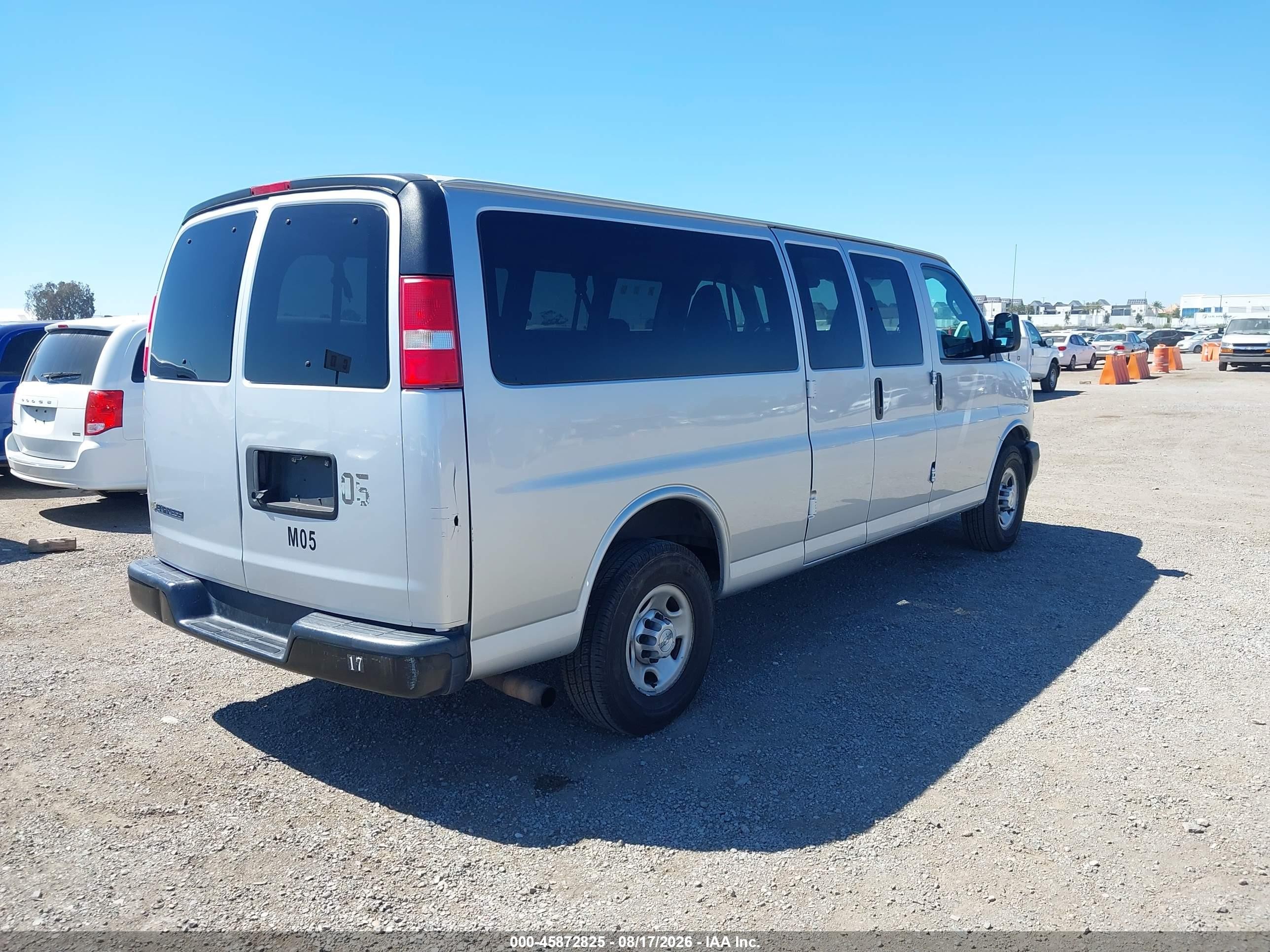 2019 Chevrolet Express 3500 Ls Silver vin: 1GAZGNFG4K1275204