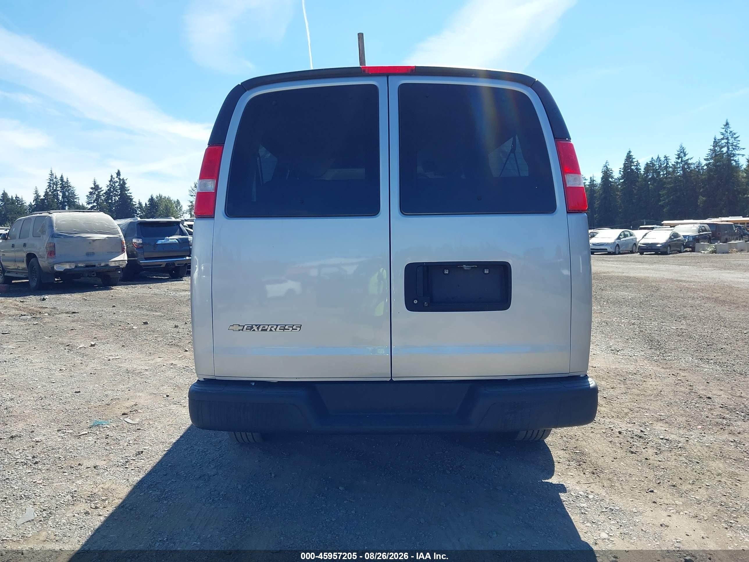 2019 Chevrolet Express 3500 Ls Silver vin: 1GAZGNFG4K1359135