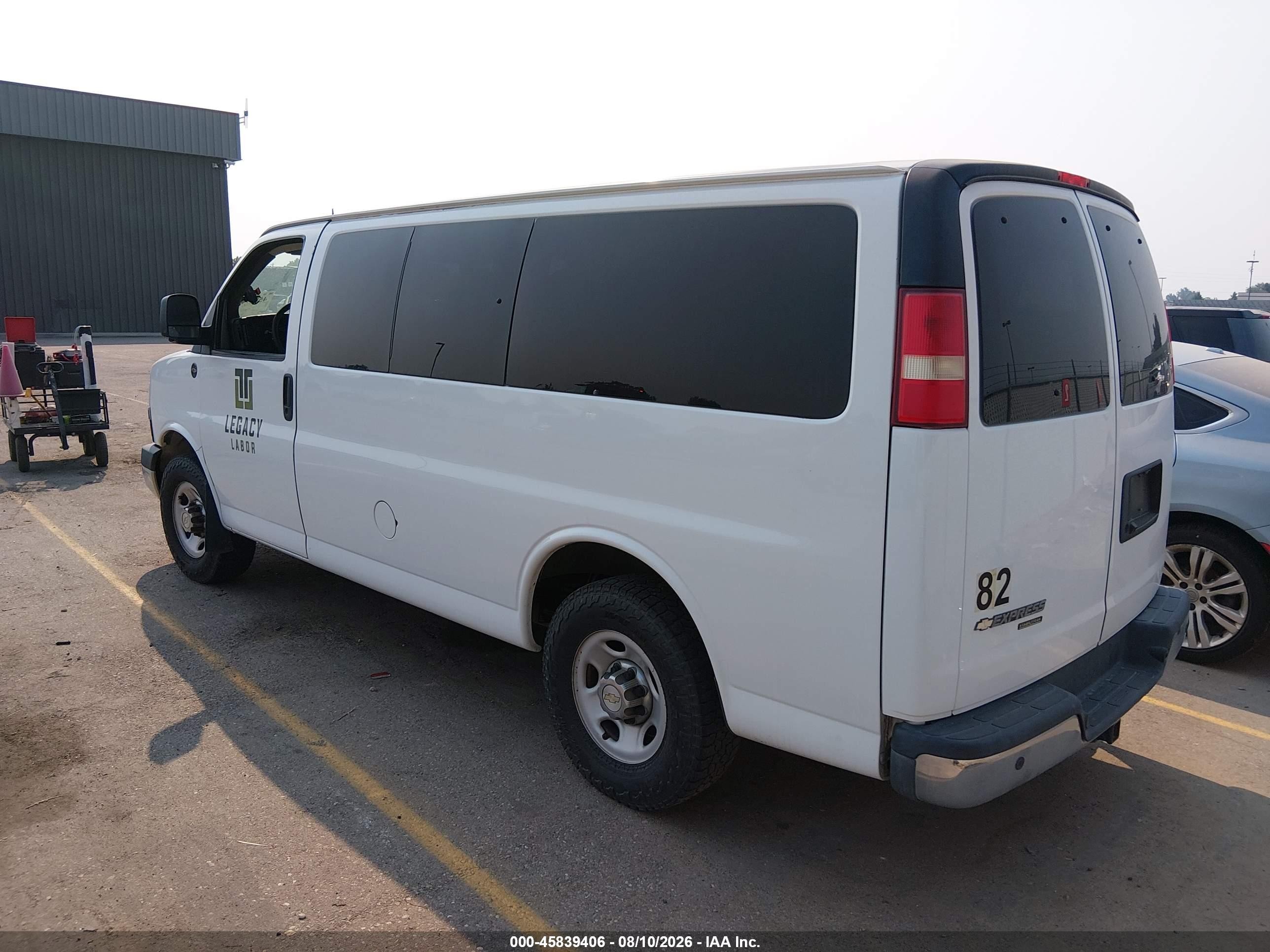 2014 Chevrolet Express 3500 Lt White vin: 1GAZGYFG0E1202885