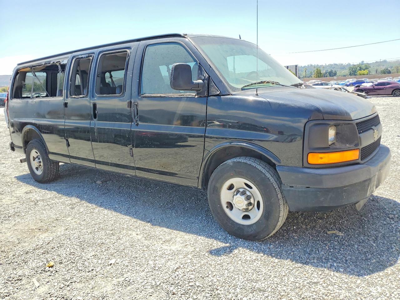 2013 Chevrolet Express G3500 Ls Black vin: 1GAZGZFA7D1150669