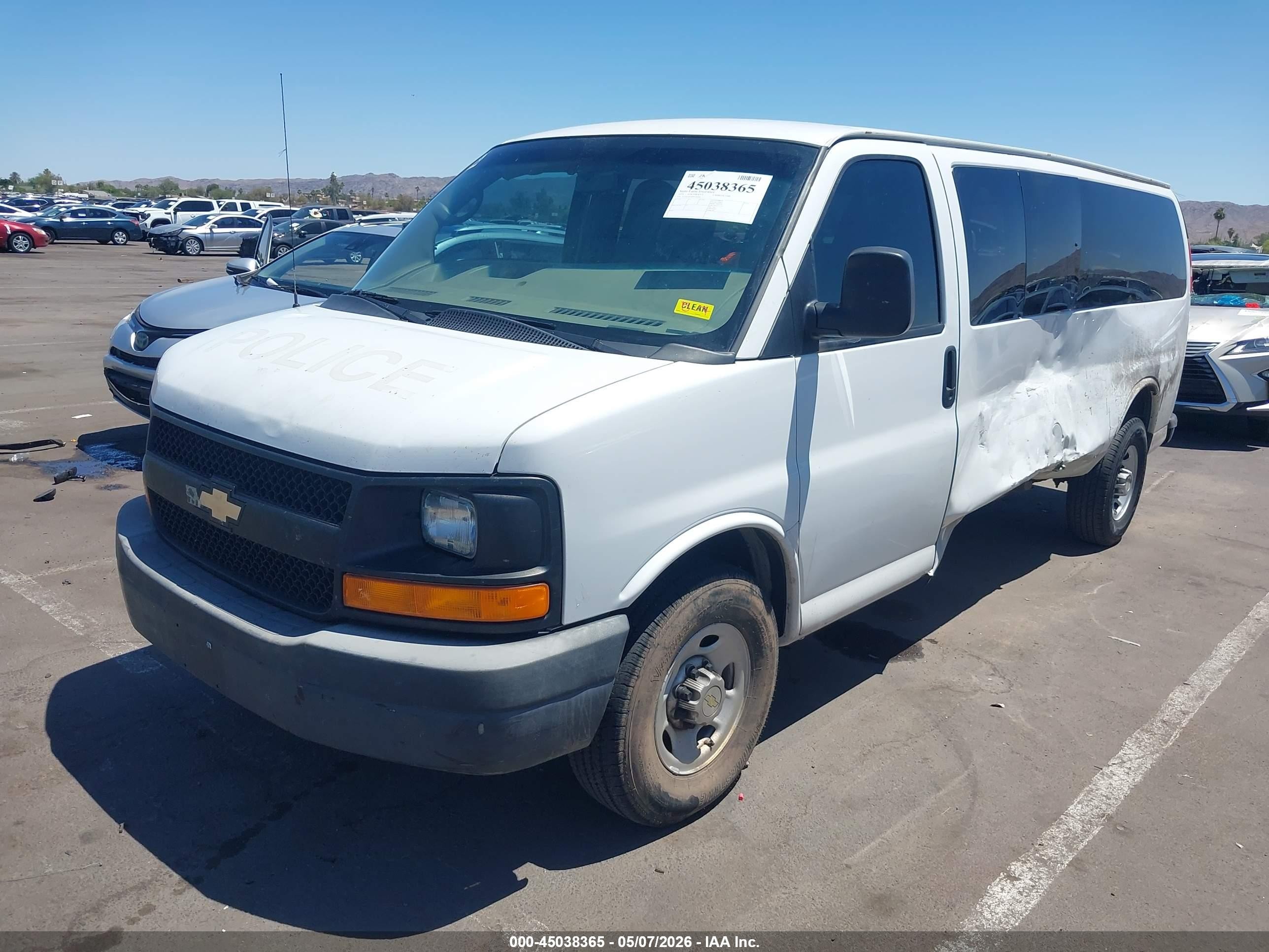 2013 Chevrolet Express 3500 Ls White vin: 1GAZGZFG0D1160366
