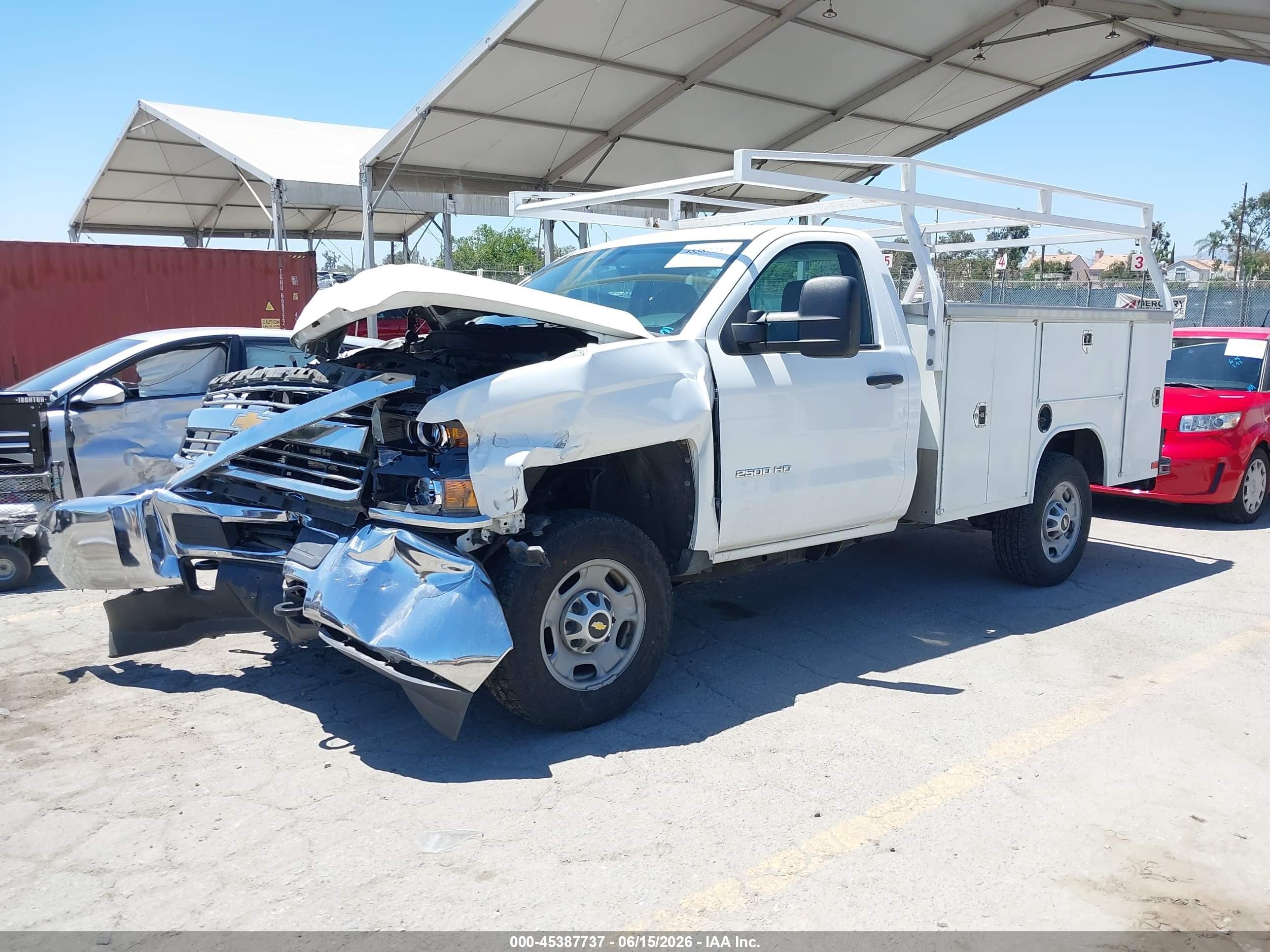 2015 Chevrolet Silverado 2500hd Work Truck White vin: 1GB0CUEG1FZ121696