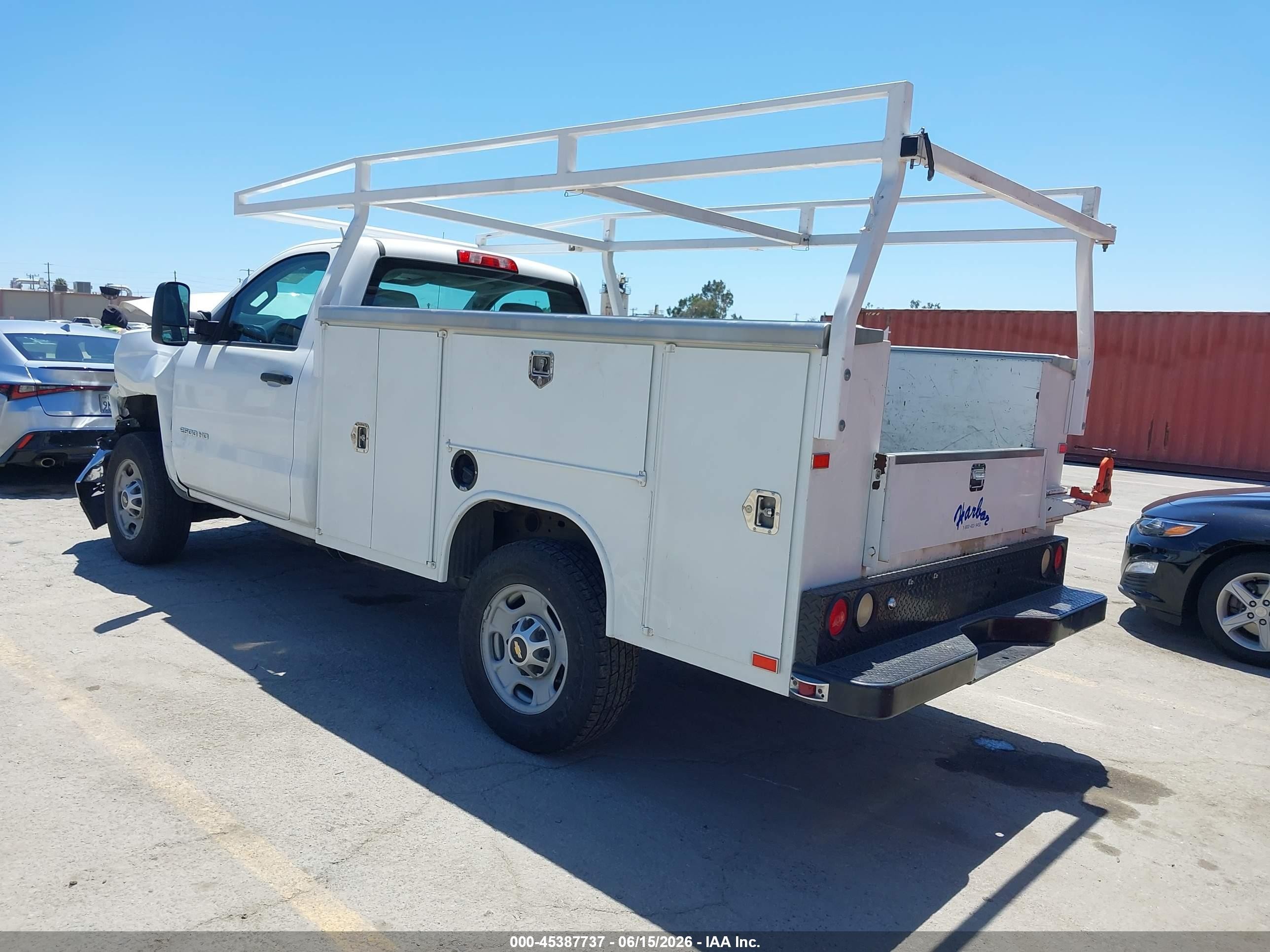 2015 Chevrolet Silverado 2500hd Work Truck White vin: 1GB0CUEG1FZ121696