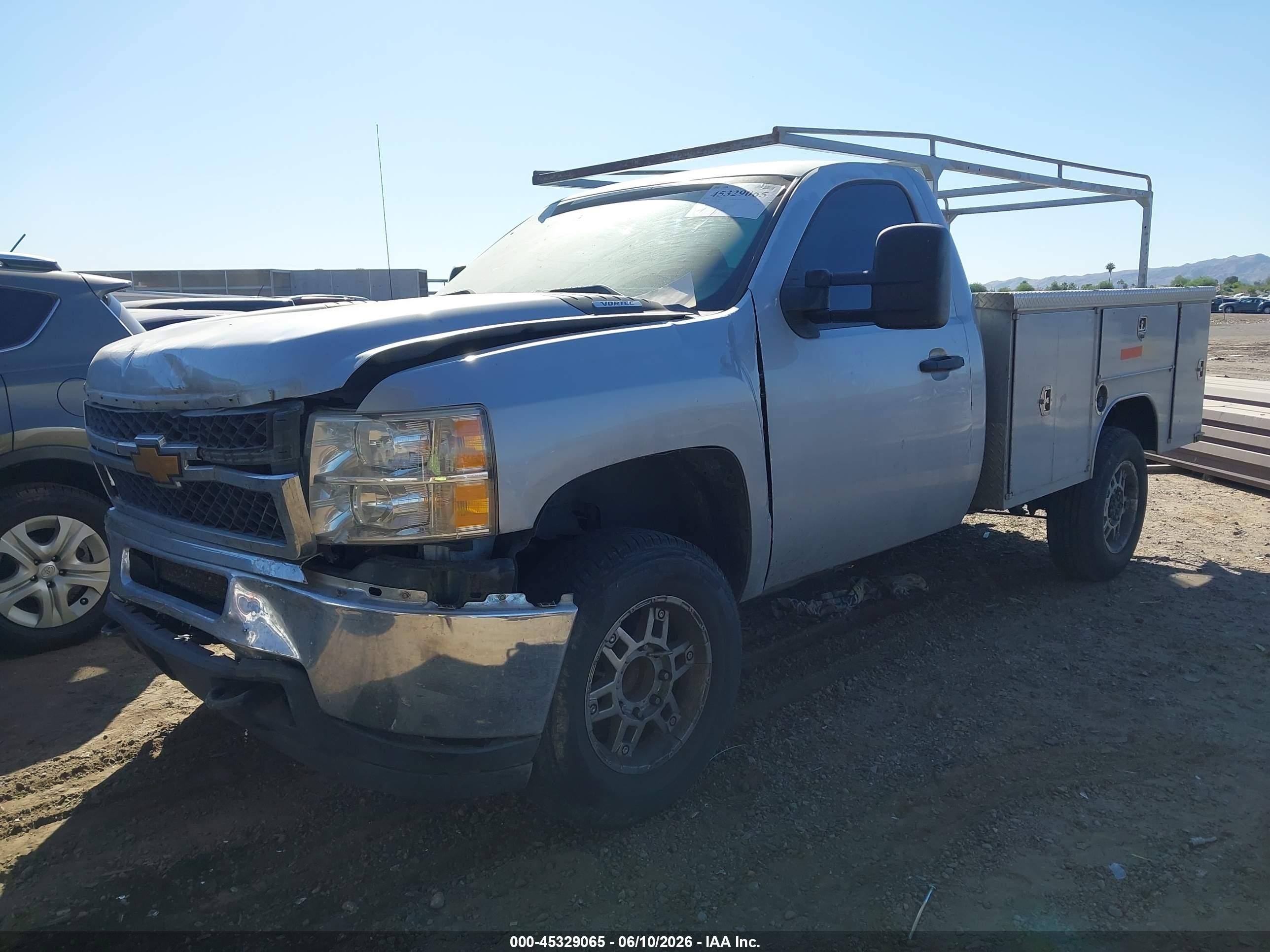 2013 Chevrolet Silverado 2500hd Work Truck Gray vin: 1GB0CVCG0DF221960